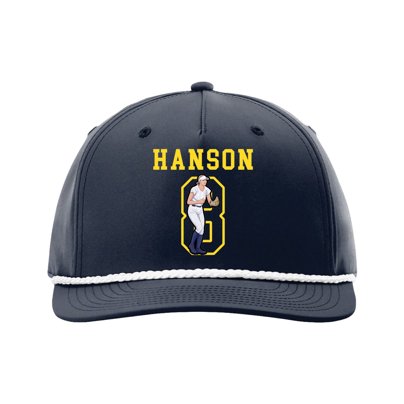 Five-Panel Classic Rope Cap — Shirsey in Navy