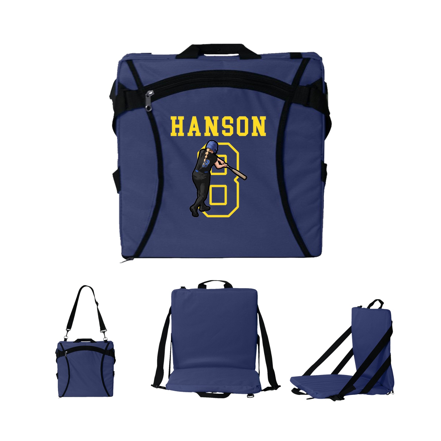 Folding Stadium Seat — Shirsey in Navy