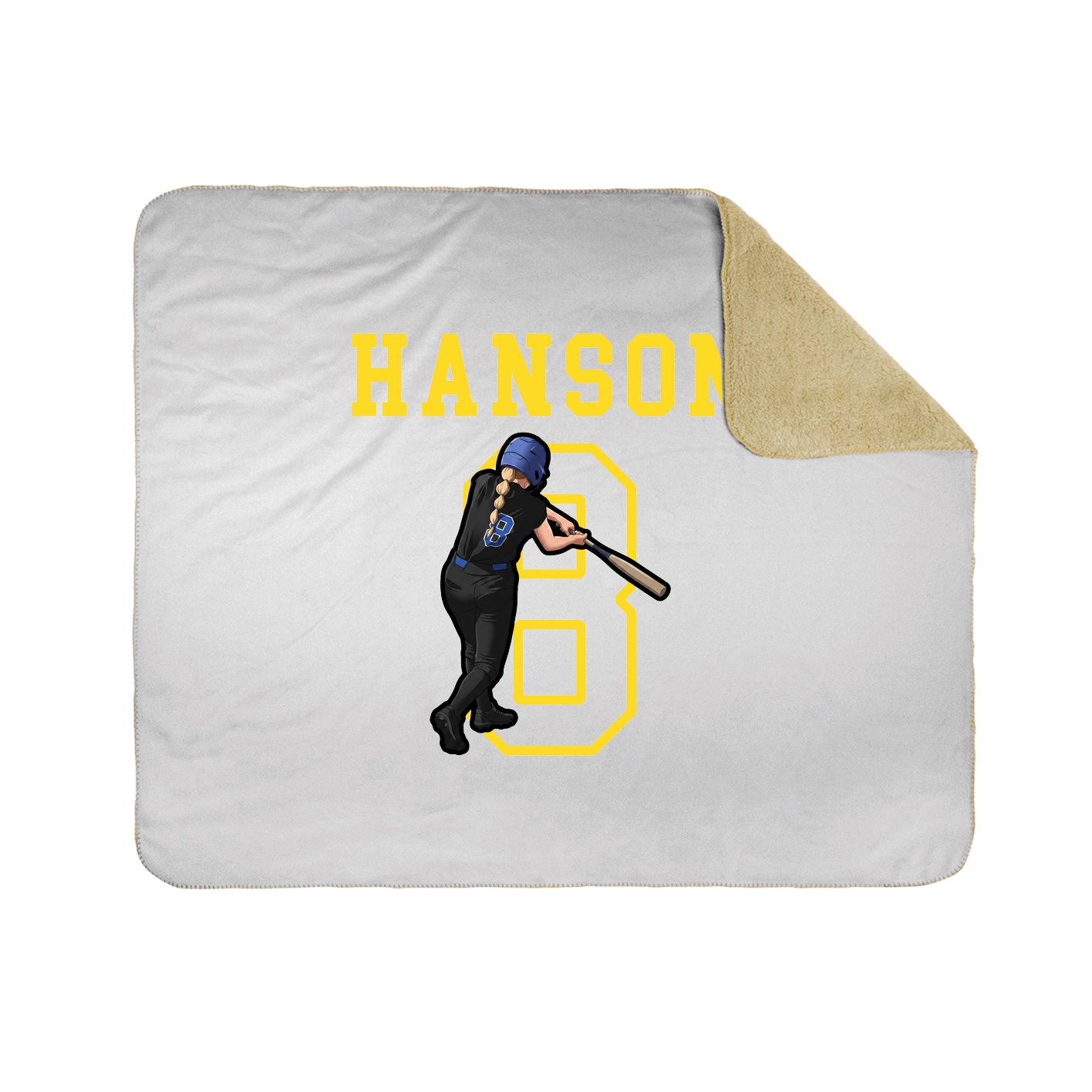 Throw Blanket — Shirsey in White
