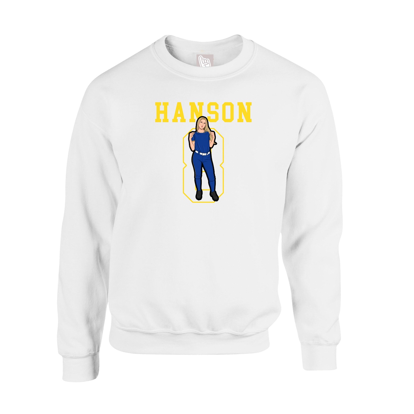 Fleece Crew — Shirsey in White