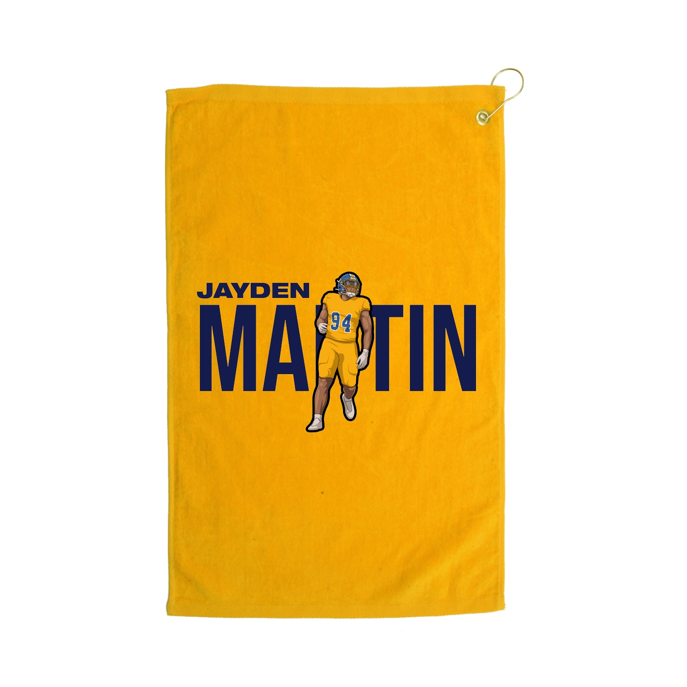 Golf Towel — Player Name in Gold