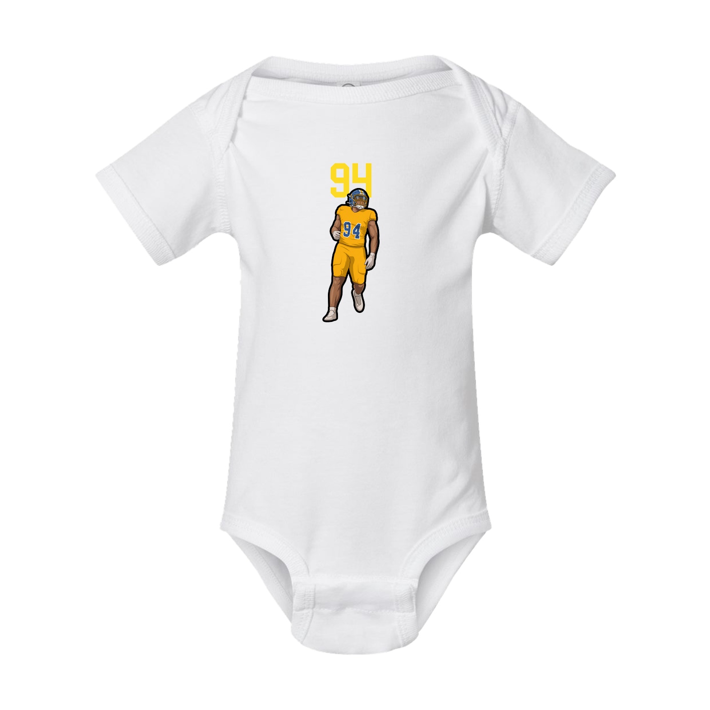 Baby Onesie — Number Top in White