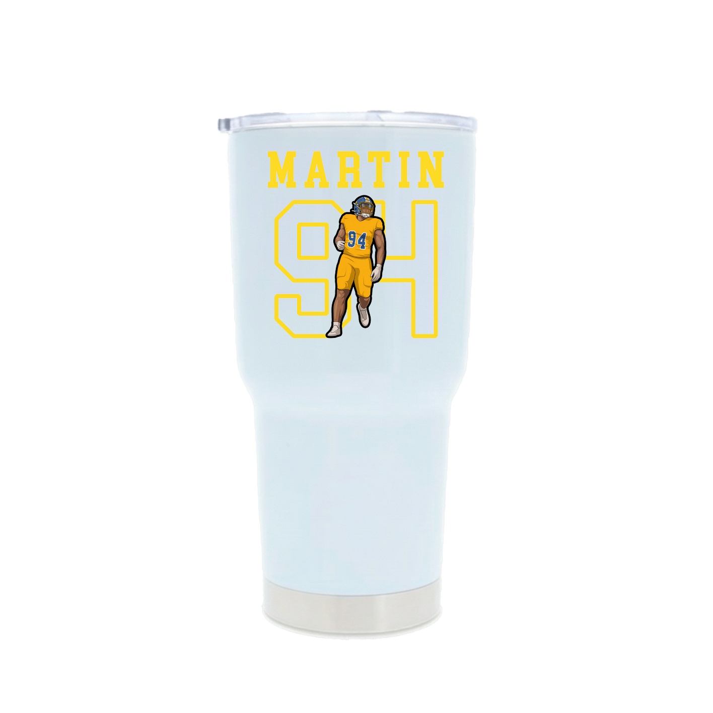 30oz Stainless Steel Tumbler — Shirsey in White