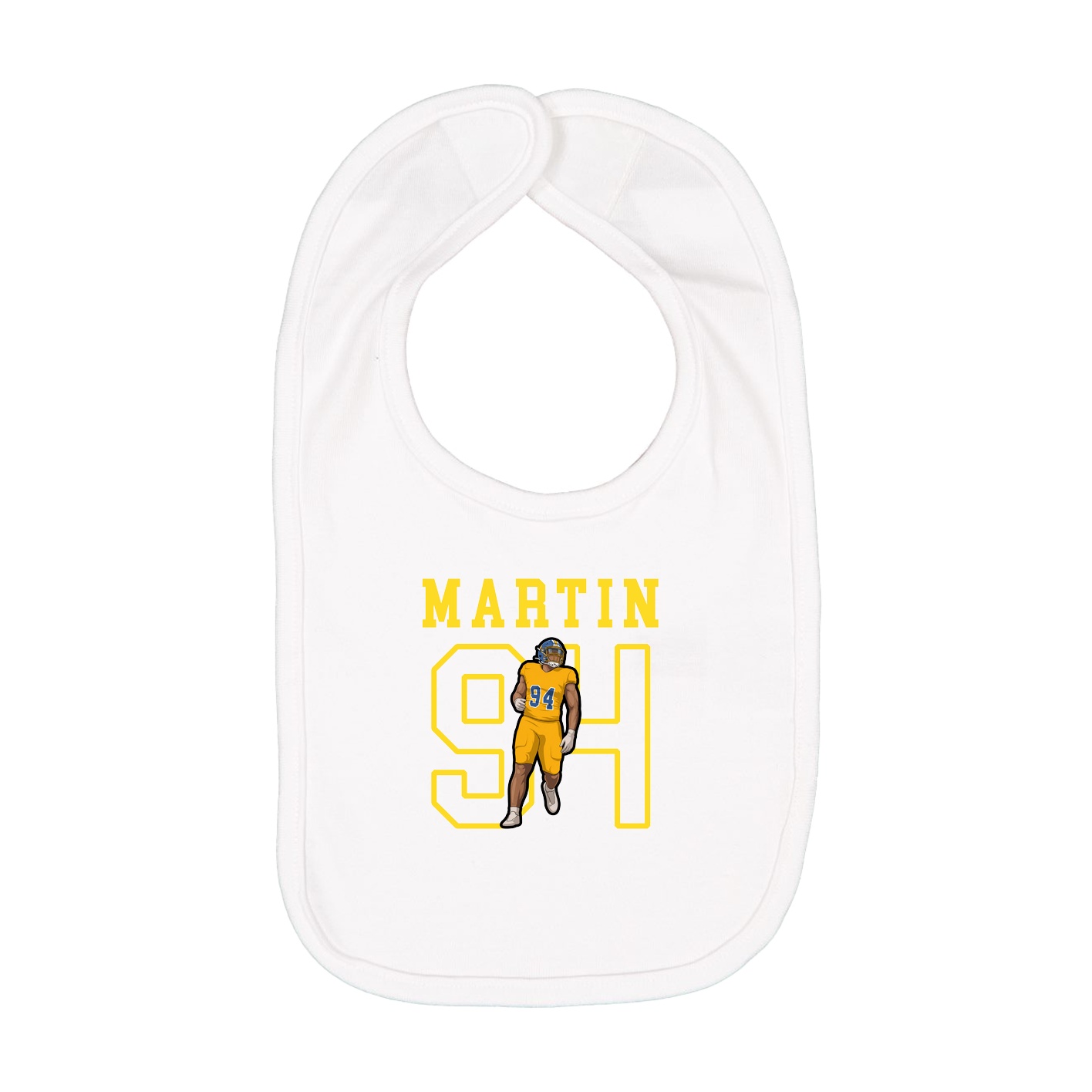 Infant Bib — Shirsey in White