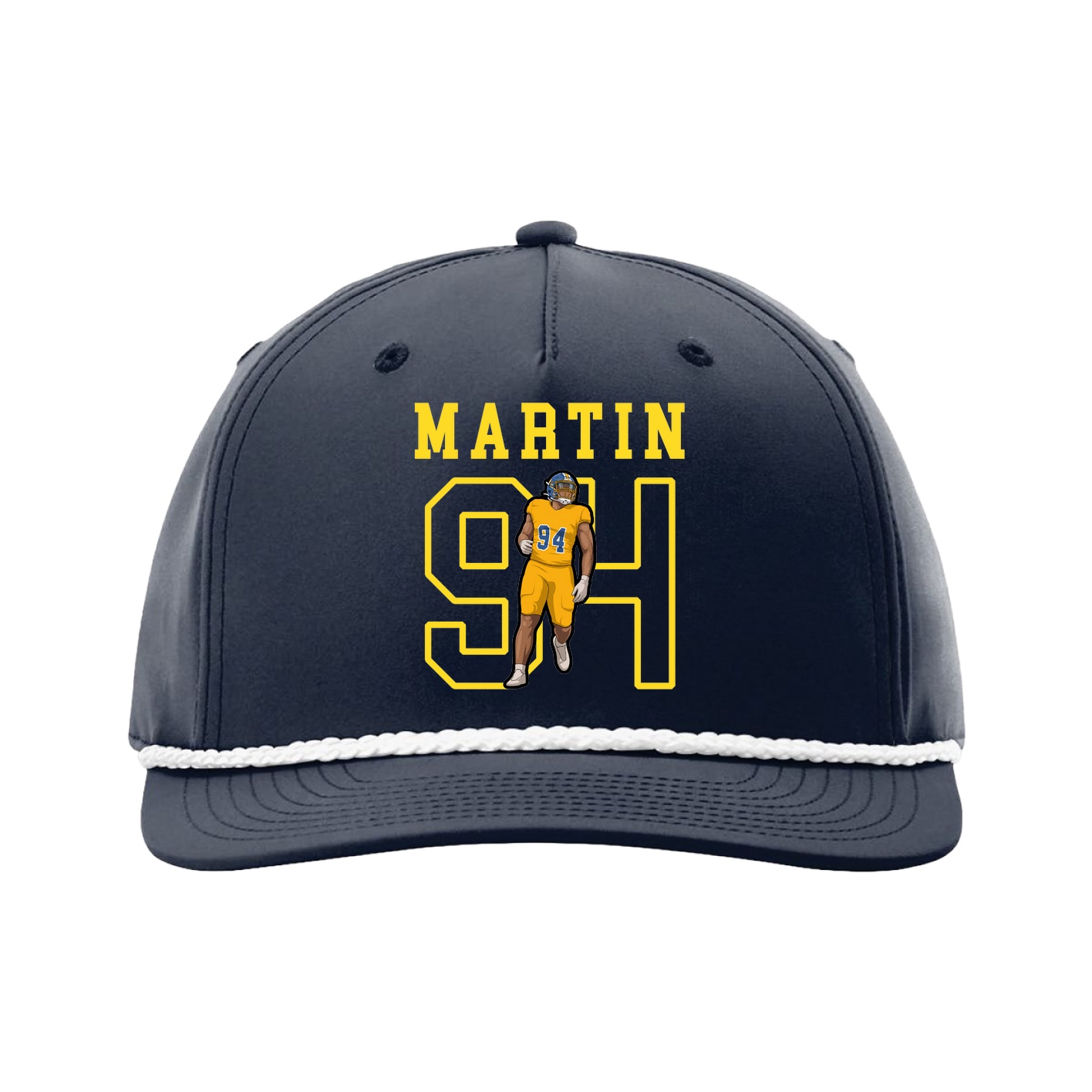 Five-Panel Classic Rope Cap — Shirsey in Navy