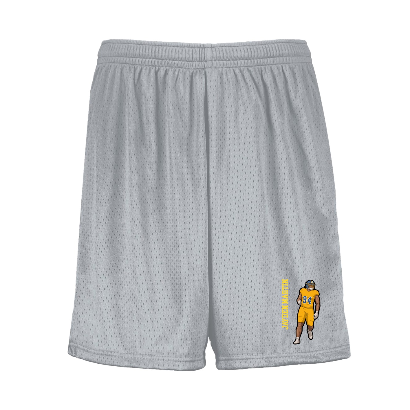 Shorts — Name Vertical in Silver