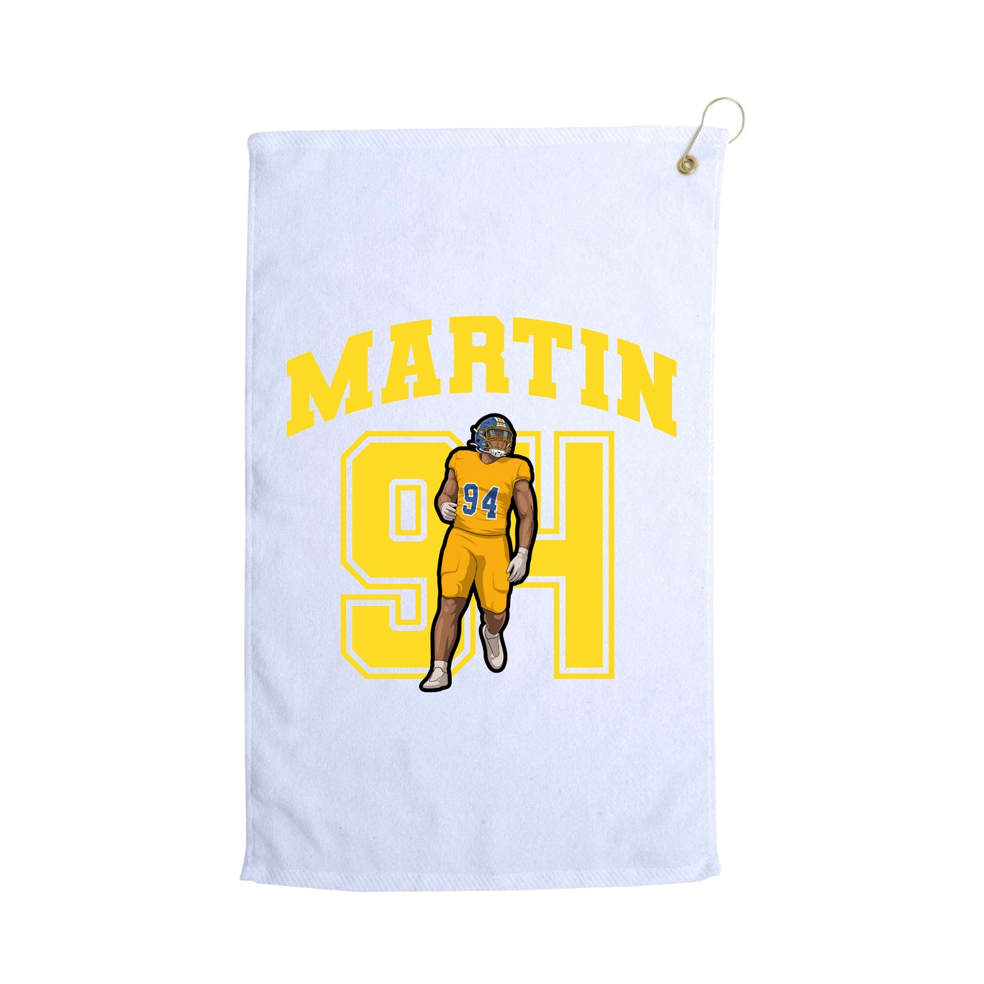 Golf Towel — Number in White