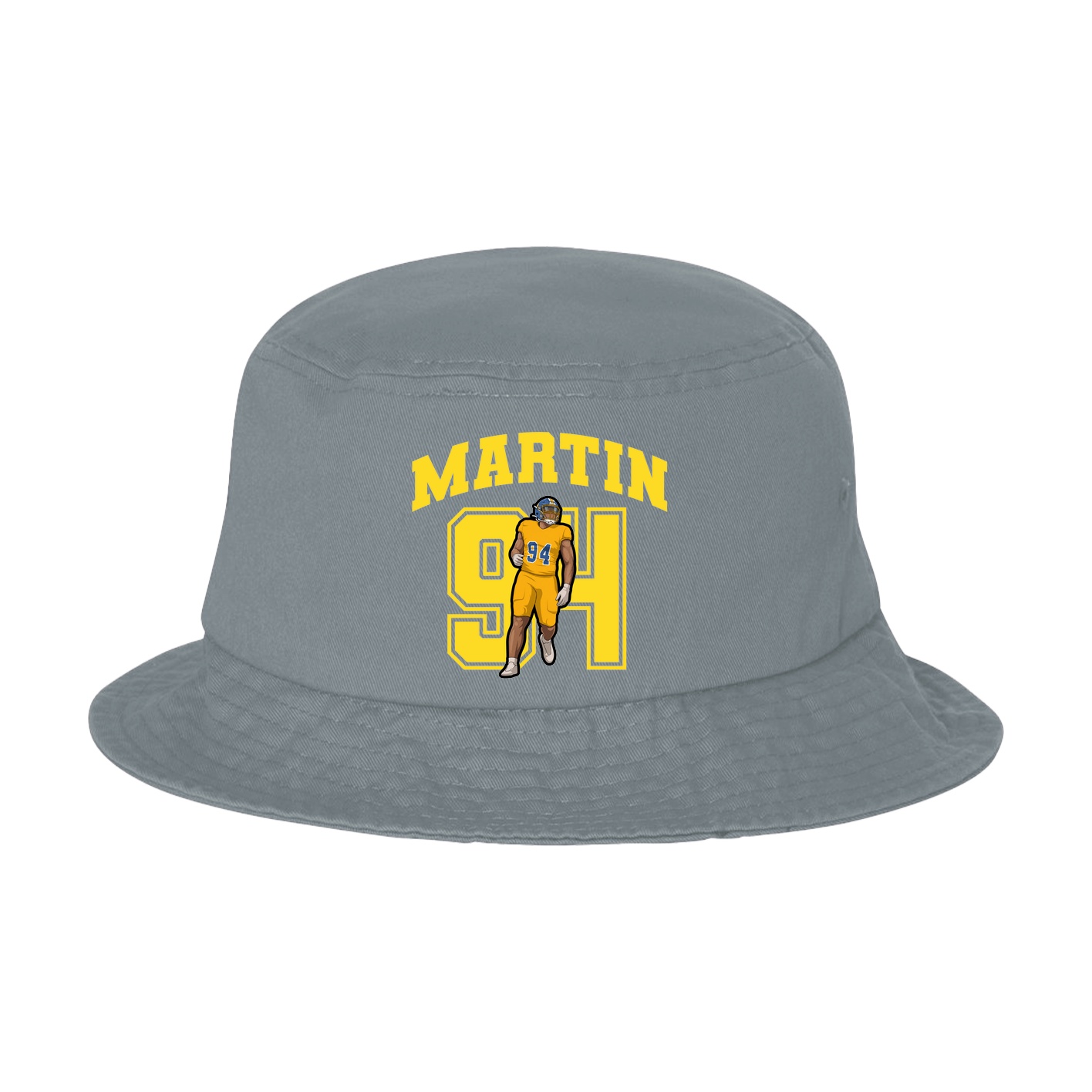 Bucket Cap — Number in Grey