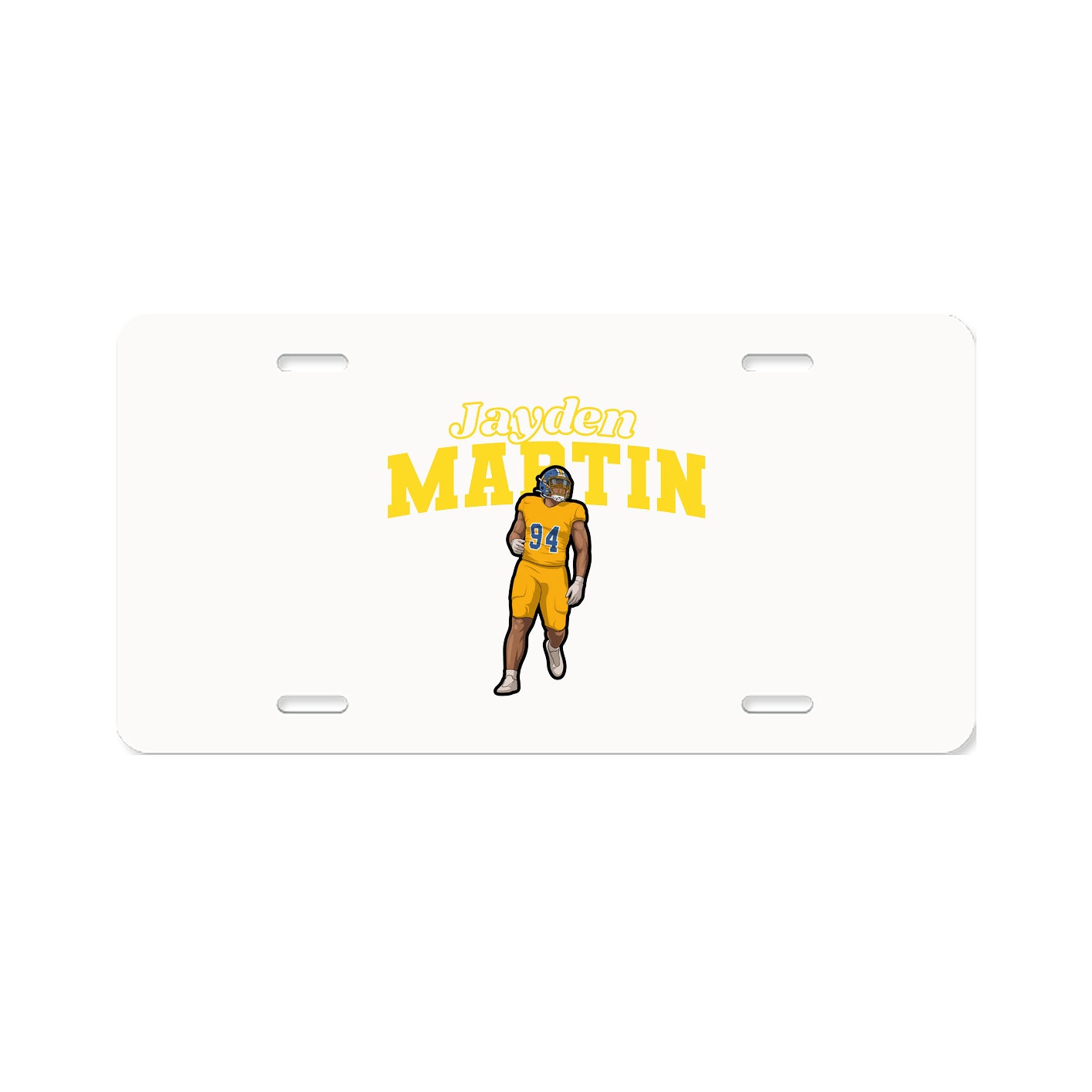 License Plate — Name Arch in Classic