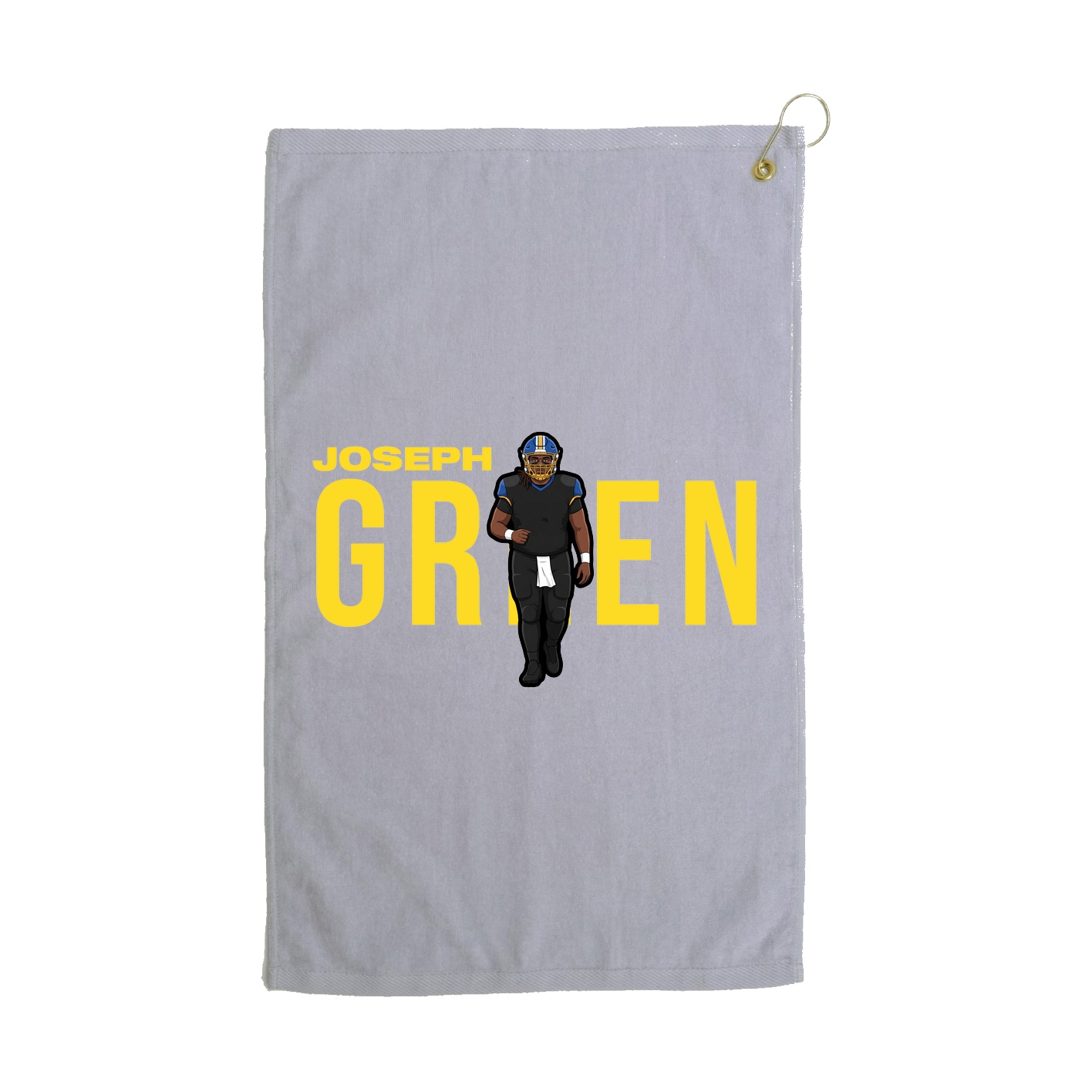 Golf Towel — Player Name in Grey