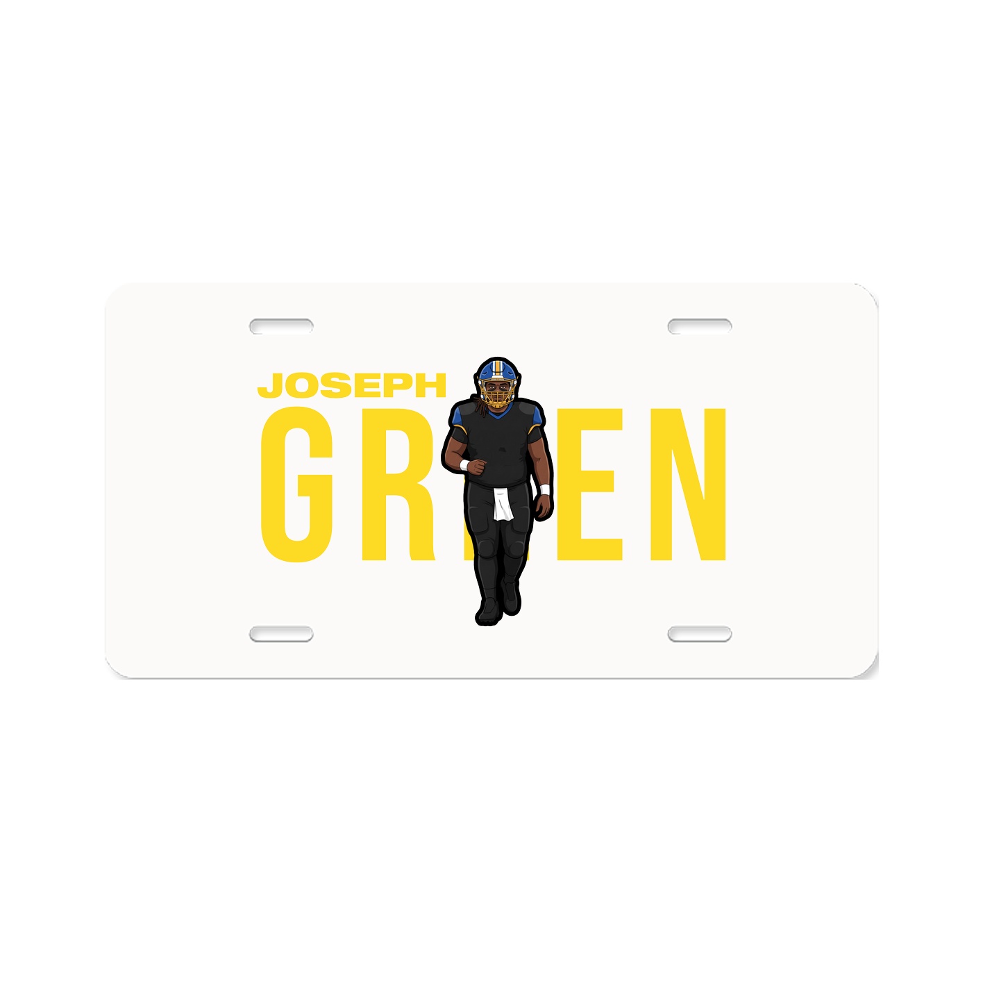 License Plate — Player Name in Classic