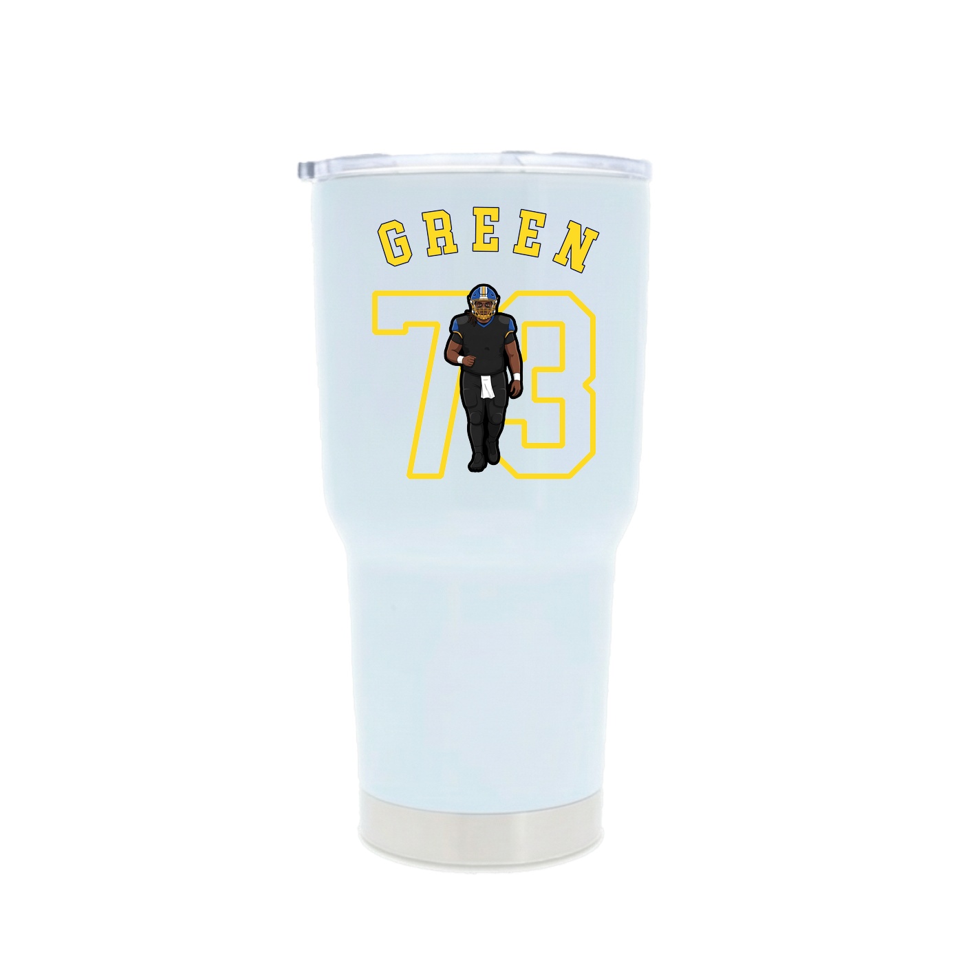 30oz Stainless Steel Tumbler — Shirsey Arch in White