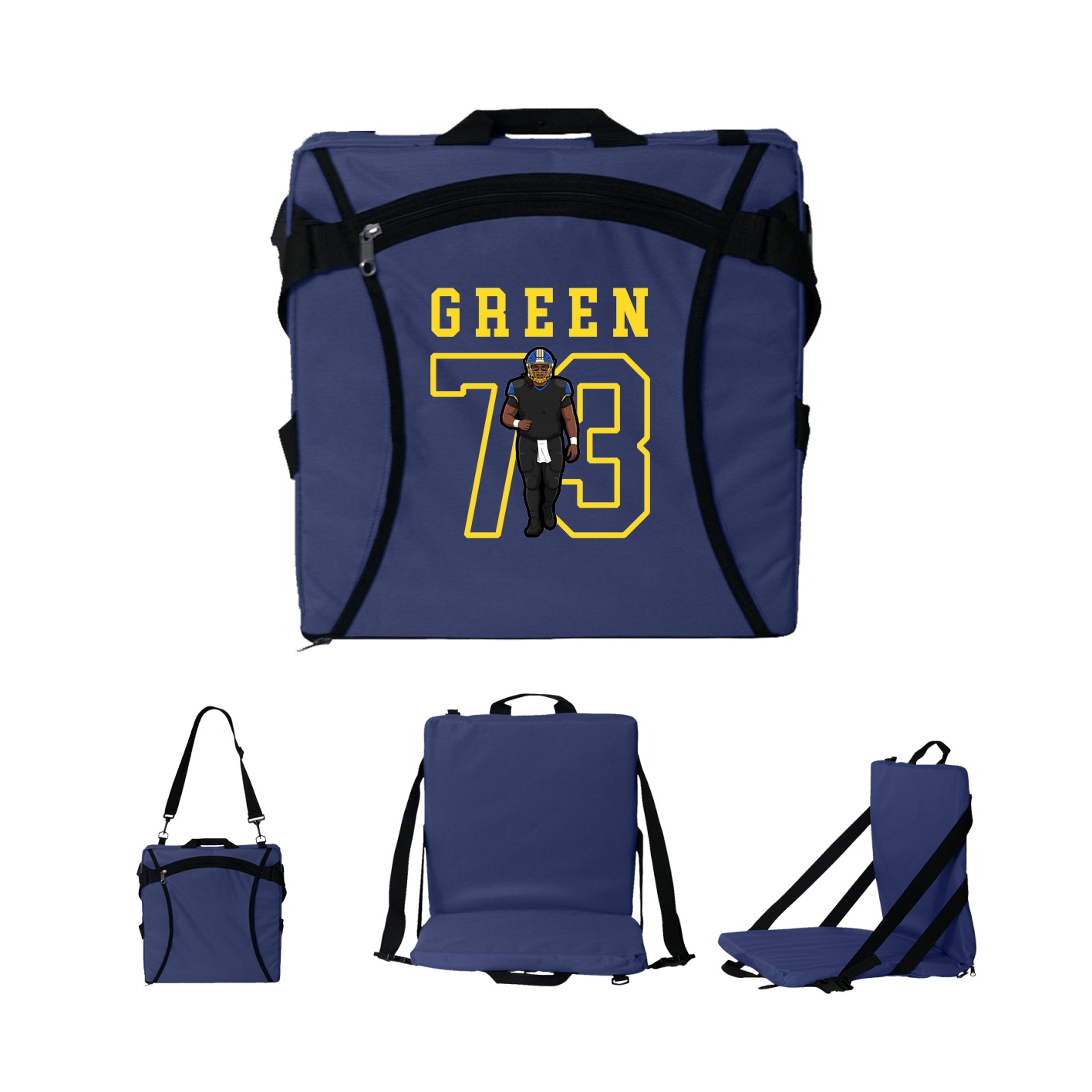Folding Stadium Seat — Shirsey in Navy
