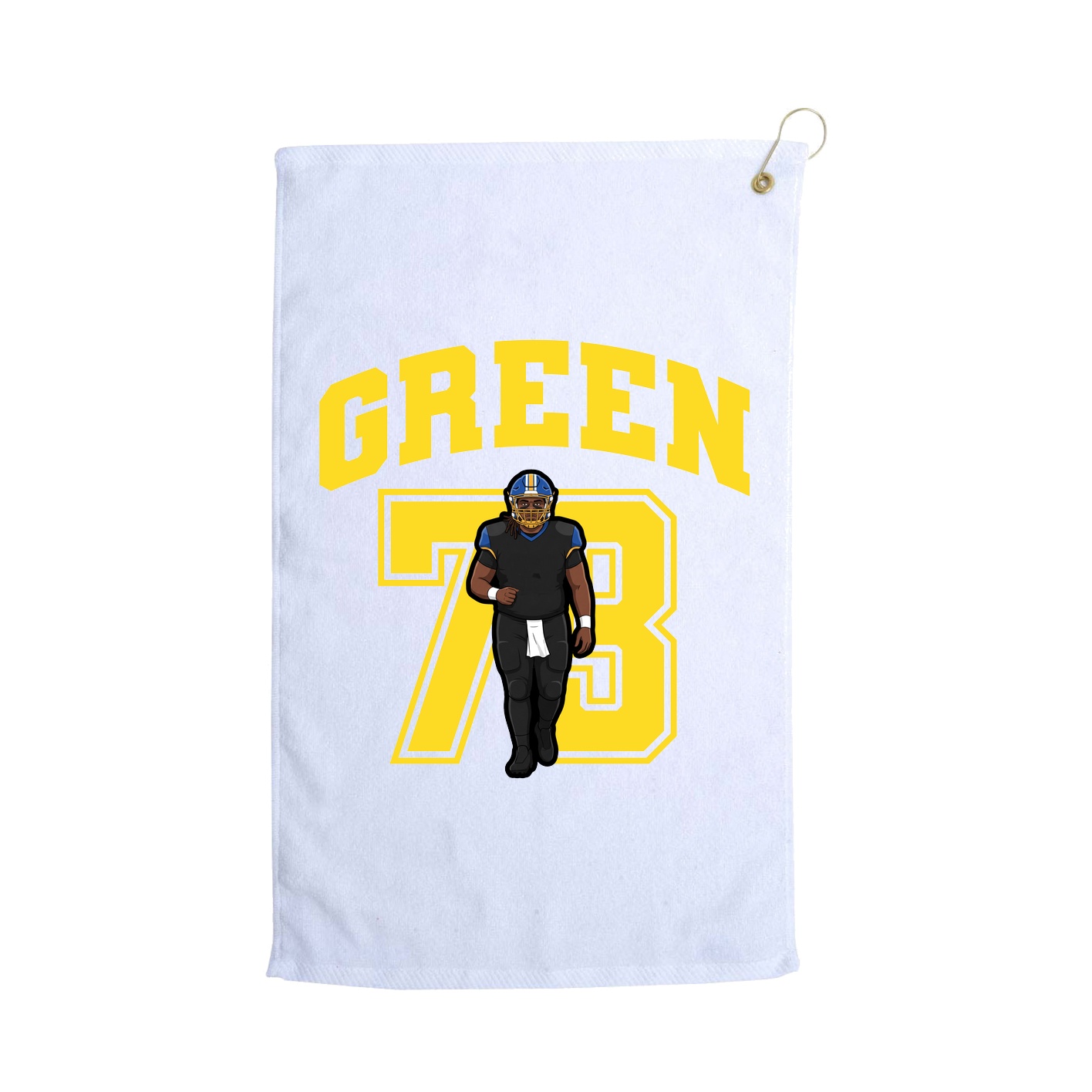 Golf Towel — Number in White