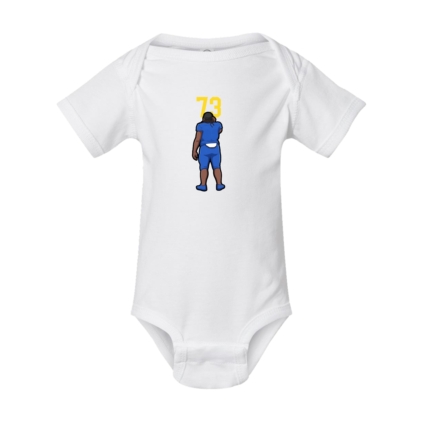 Baby Onesie — Number Top in White