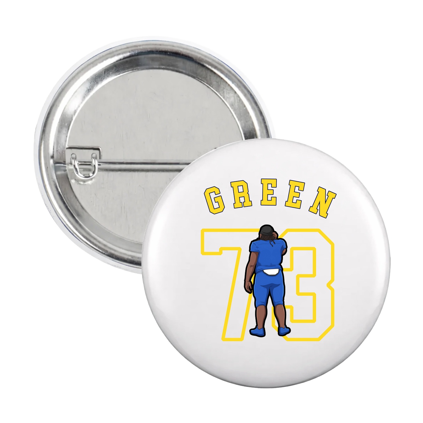 Game Day Button — Shirsey Arch in White