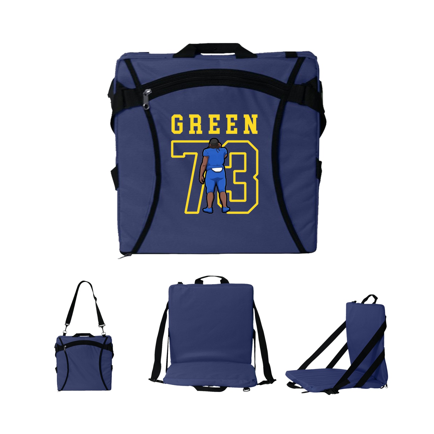 Folding Stadium Seat — Shirsey in Navy