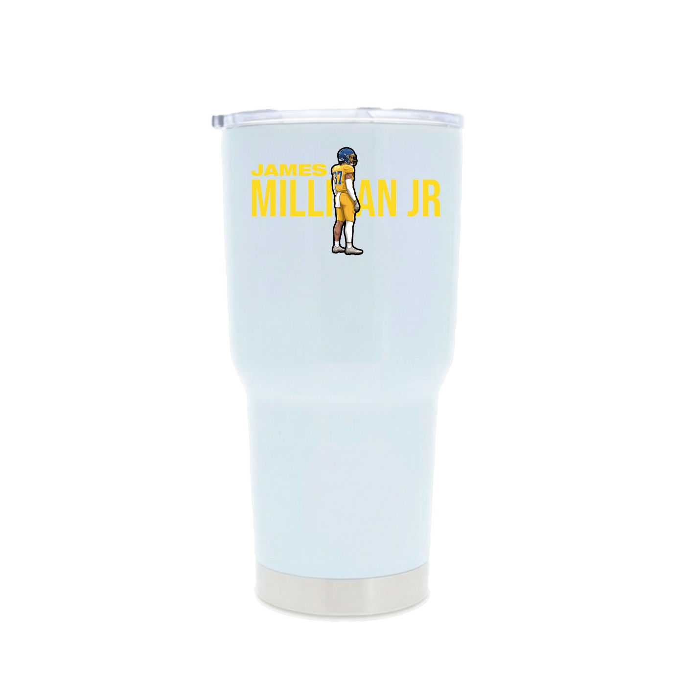 30oz Stainless Steel Tumbler — Player Name in White