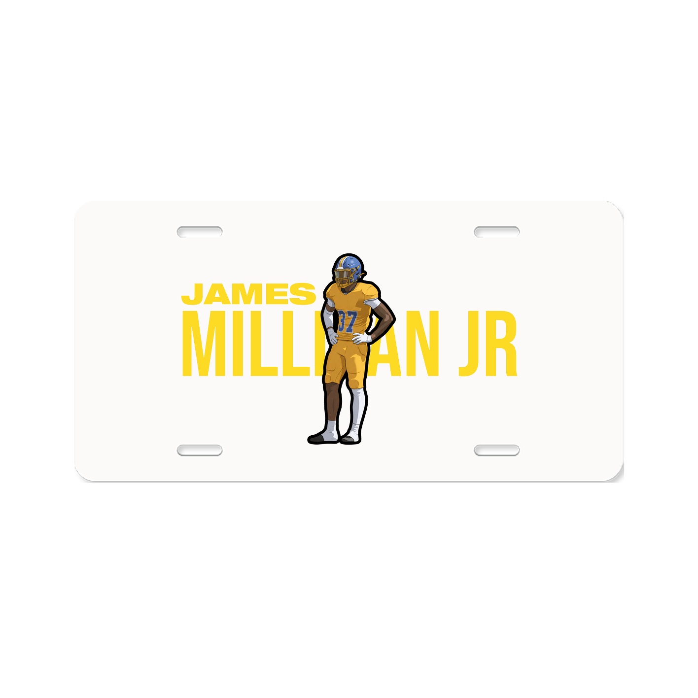 License Plate — Player Name in Classic