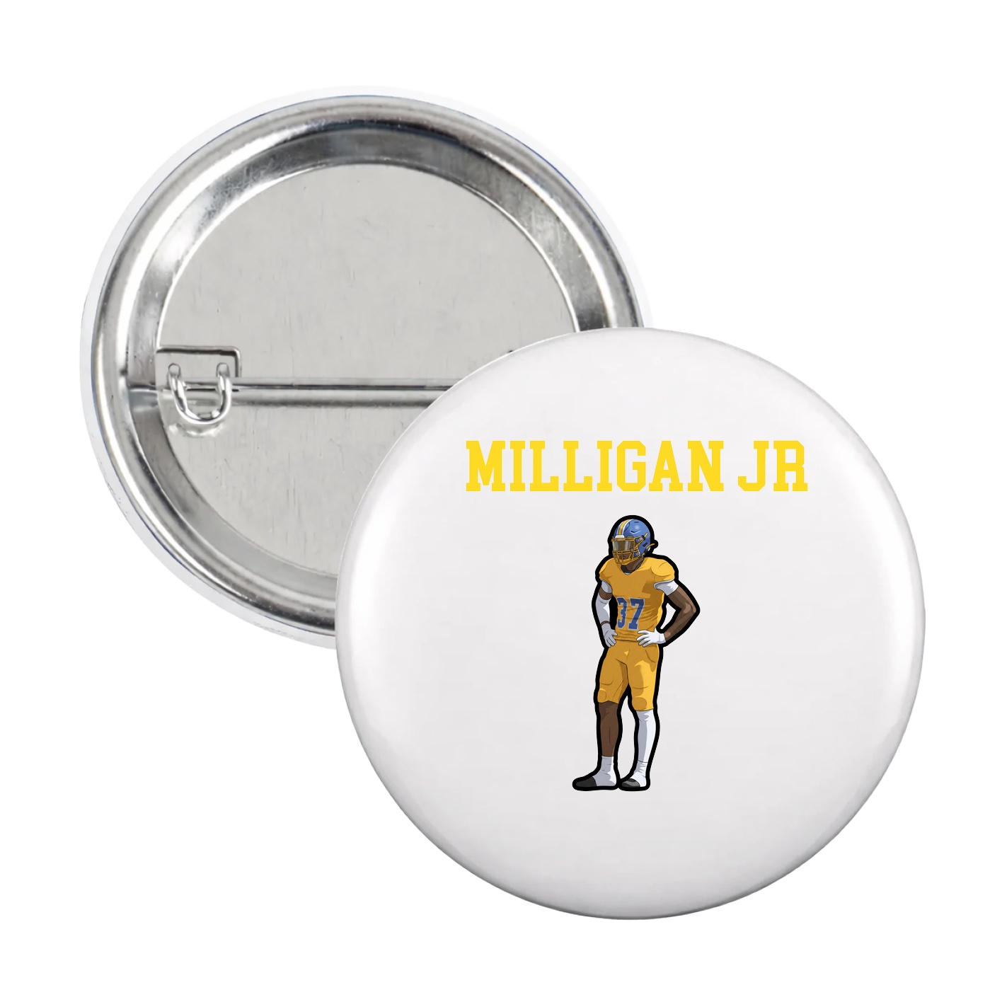 Game Day Button — Shirsey in White