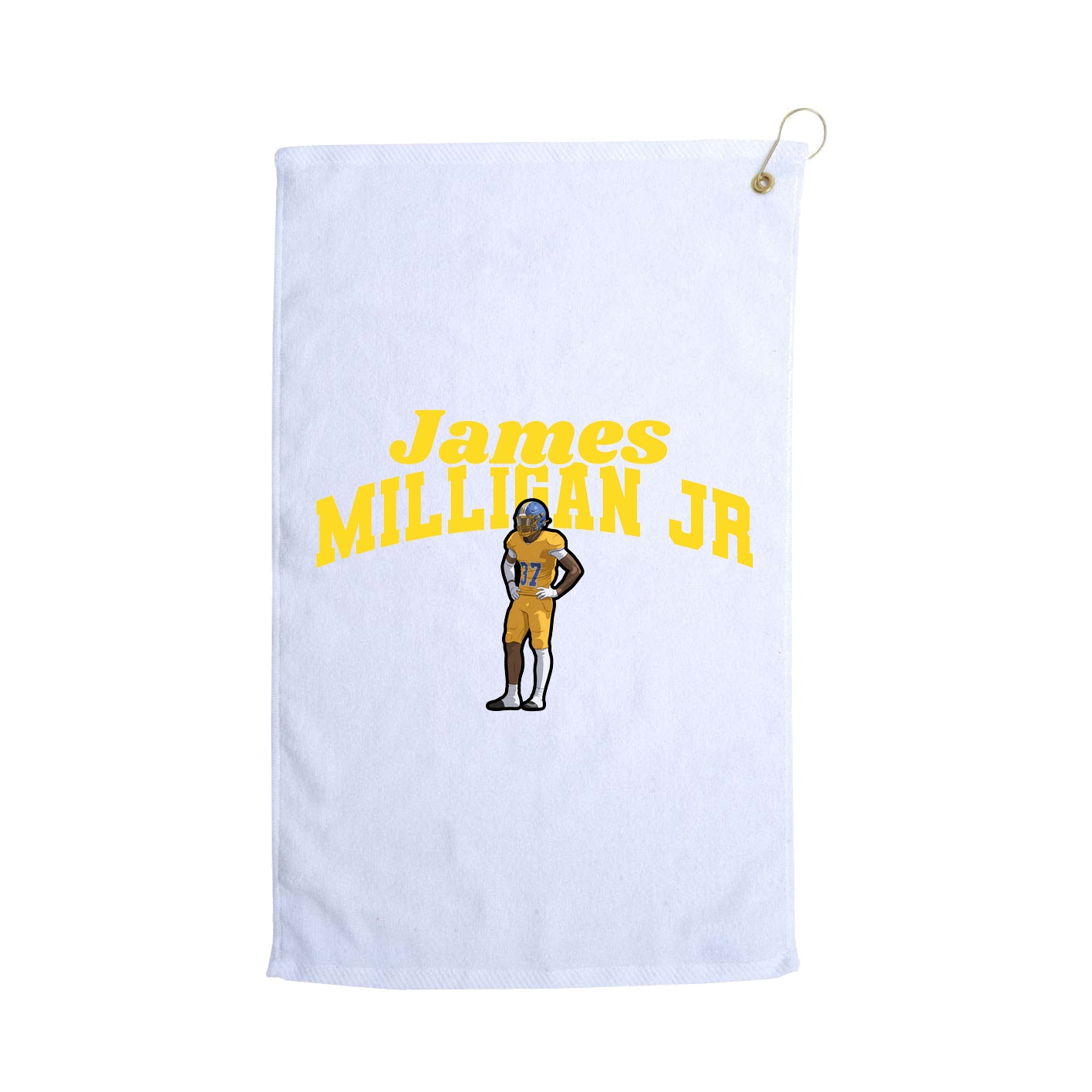Golf Towel — Signature Arch in White