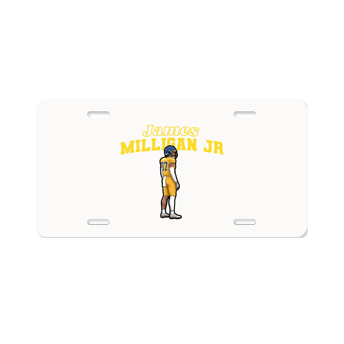 License Plate — Name Arch in Classic