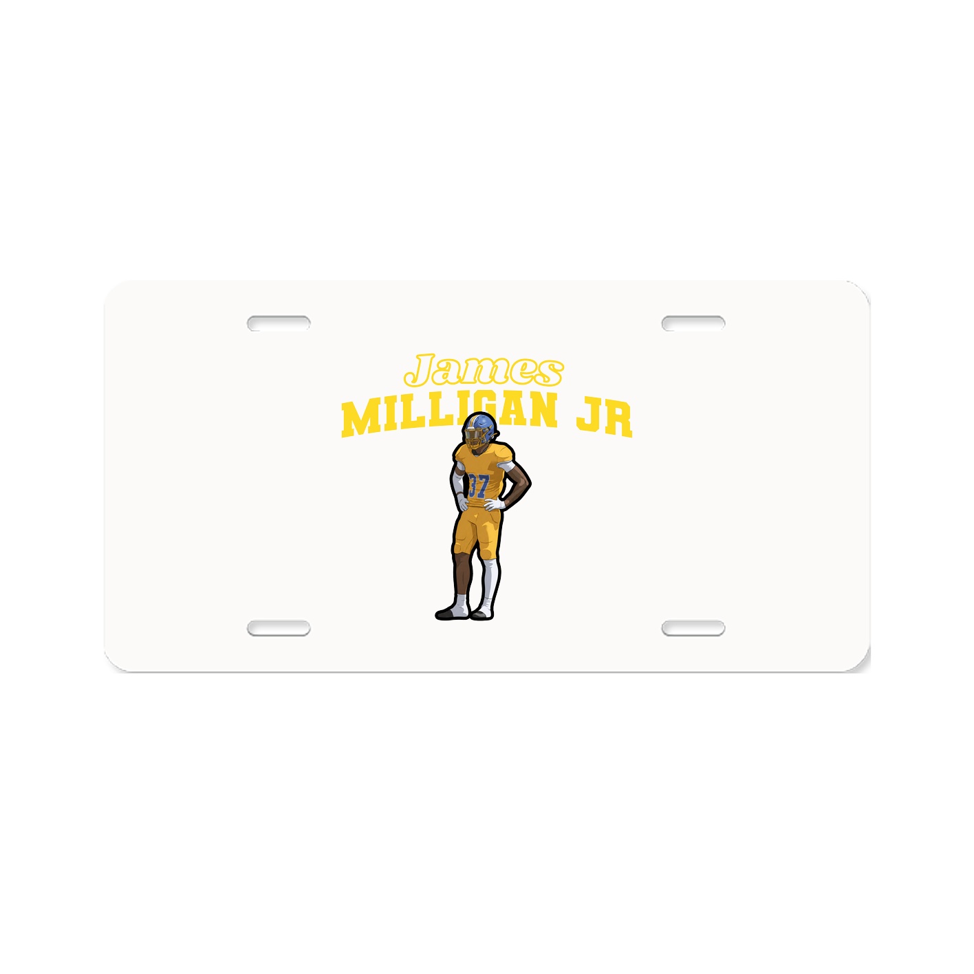 License Plate — Name Arch in Classic
