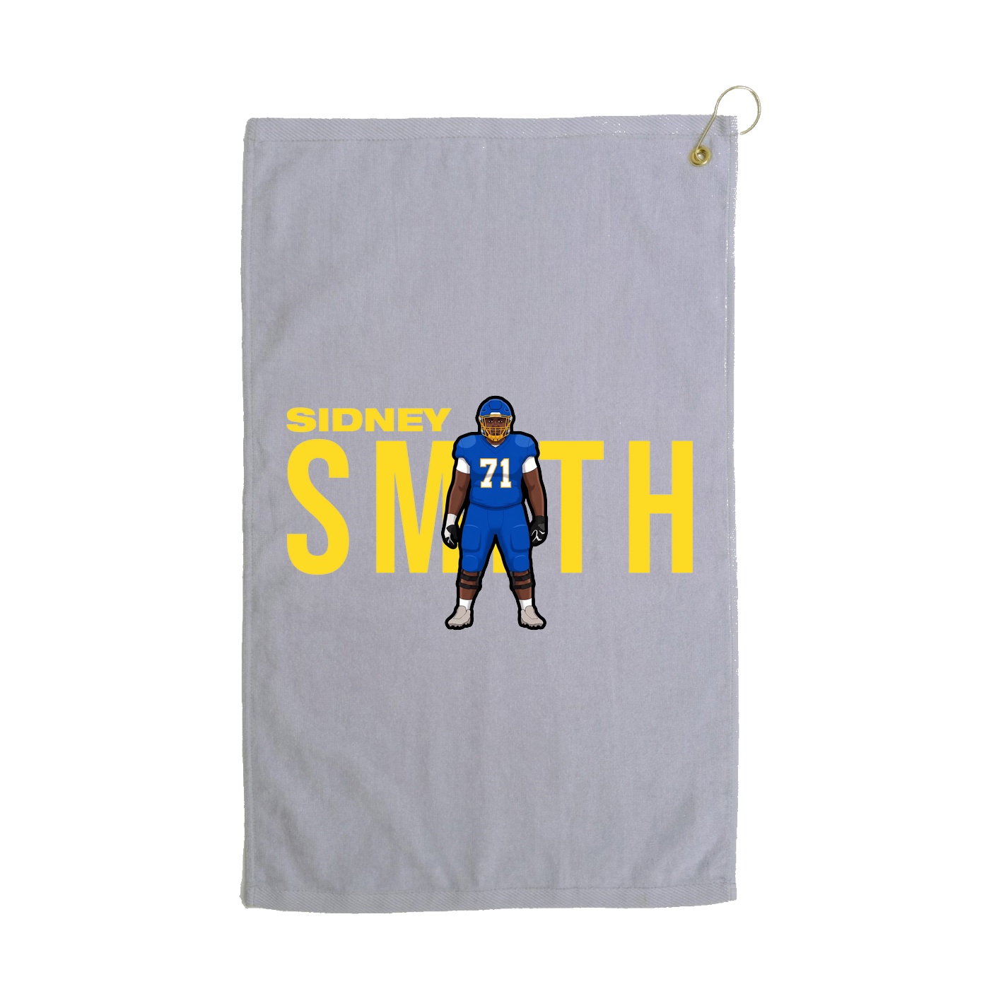Golf Towel — Player Name in Grey