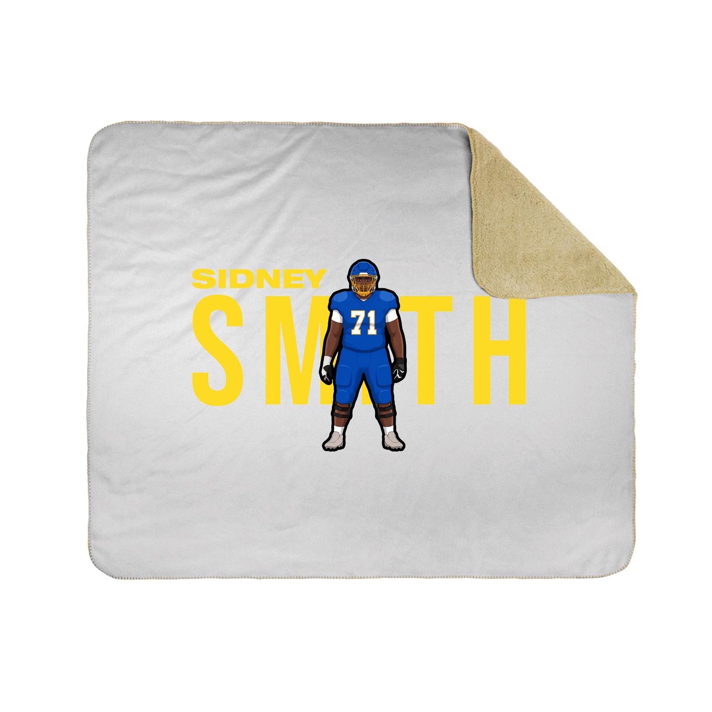 Throw Blanket — Player Name in White