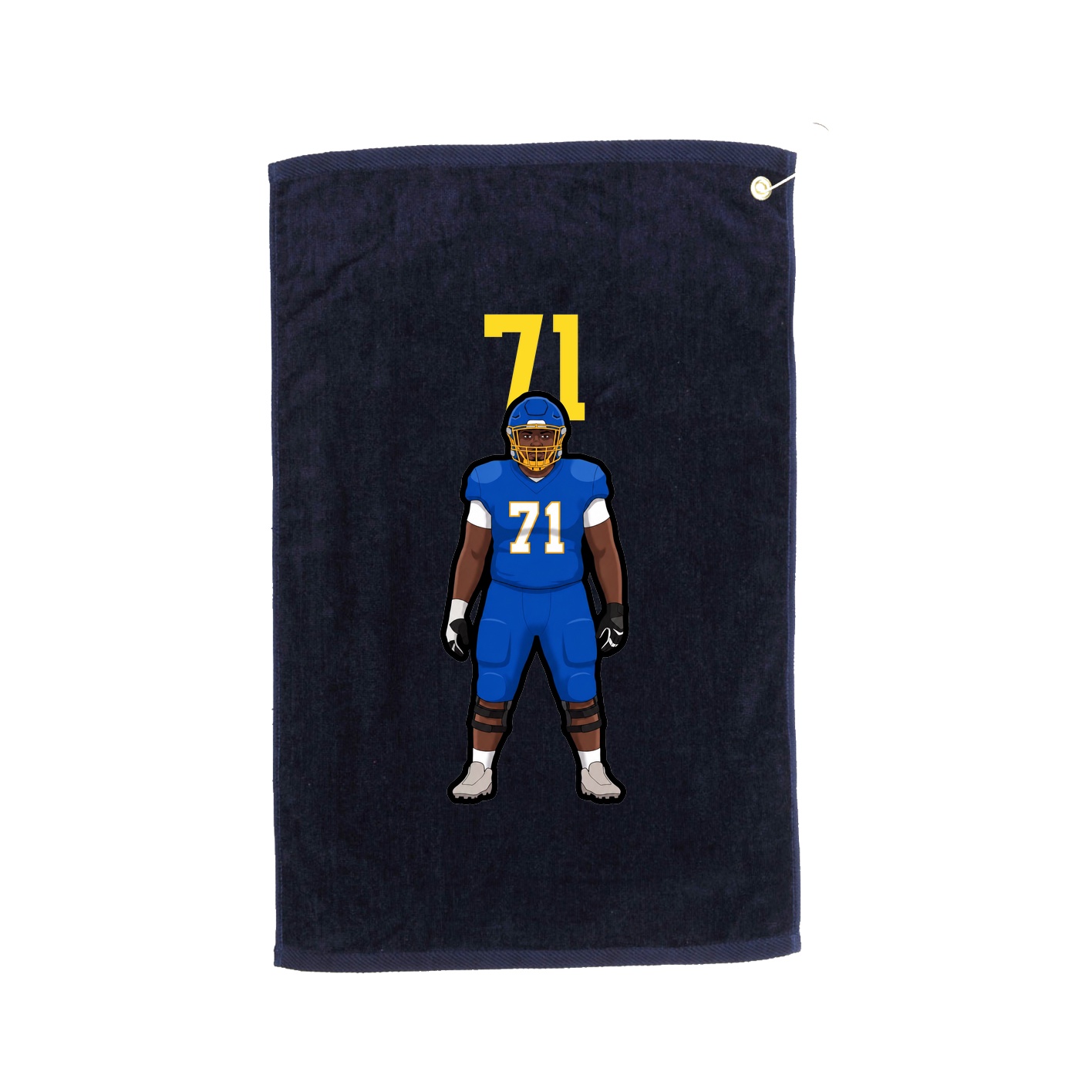 Golf Towel — Number Top in Navy