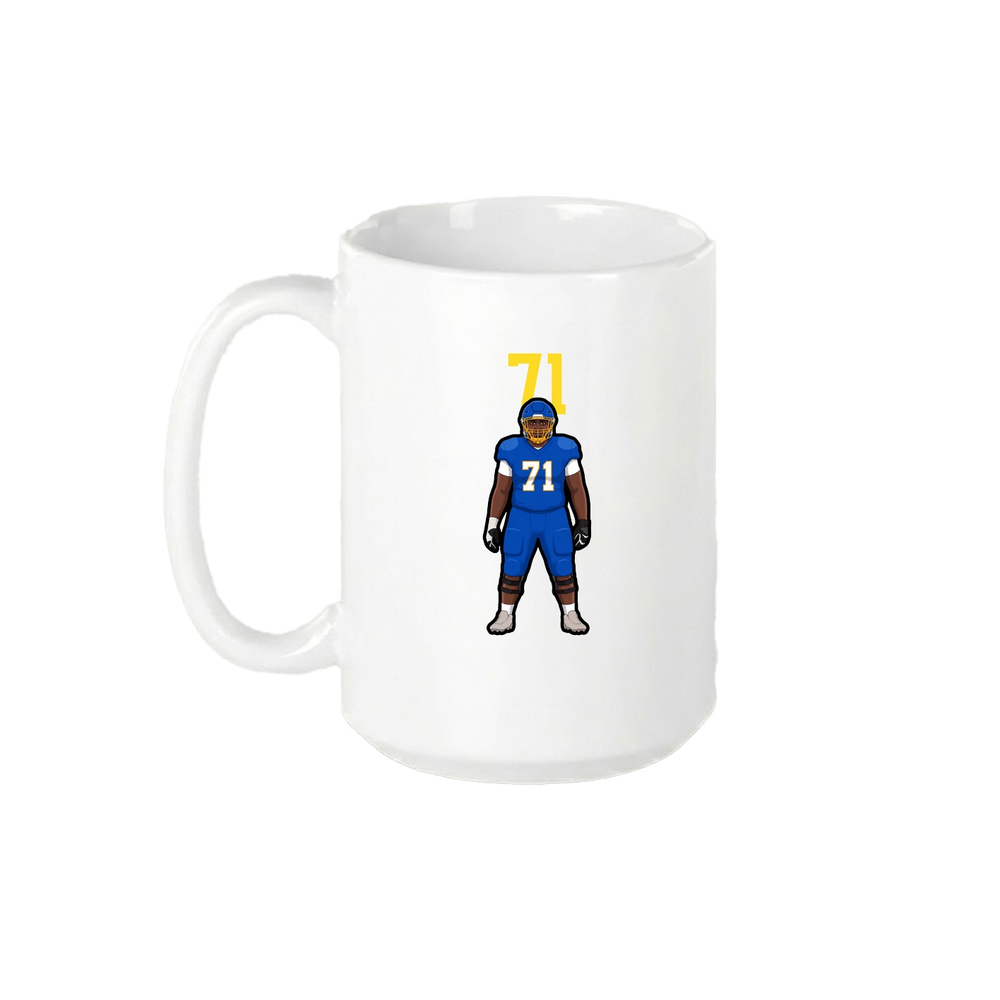 15oz Coffee Mug — Number Top in White