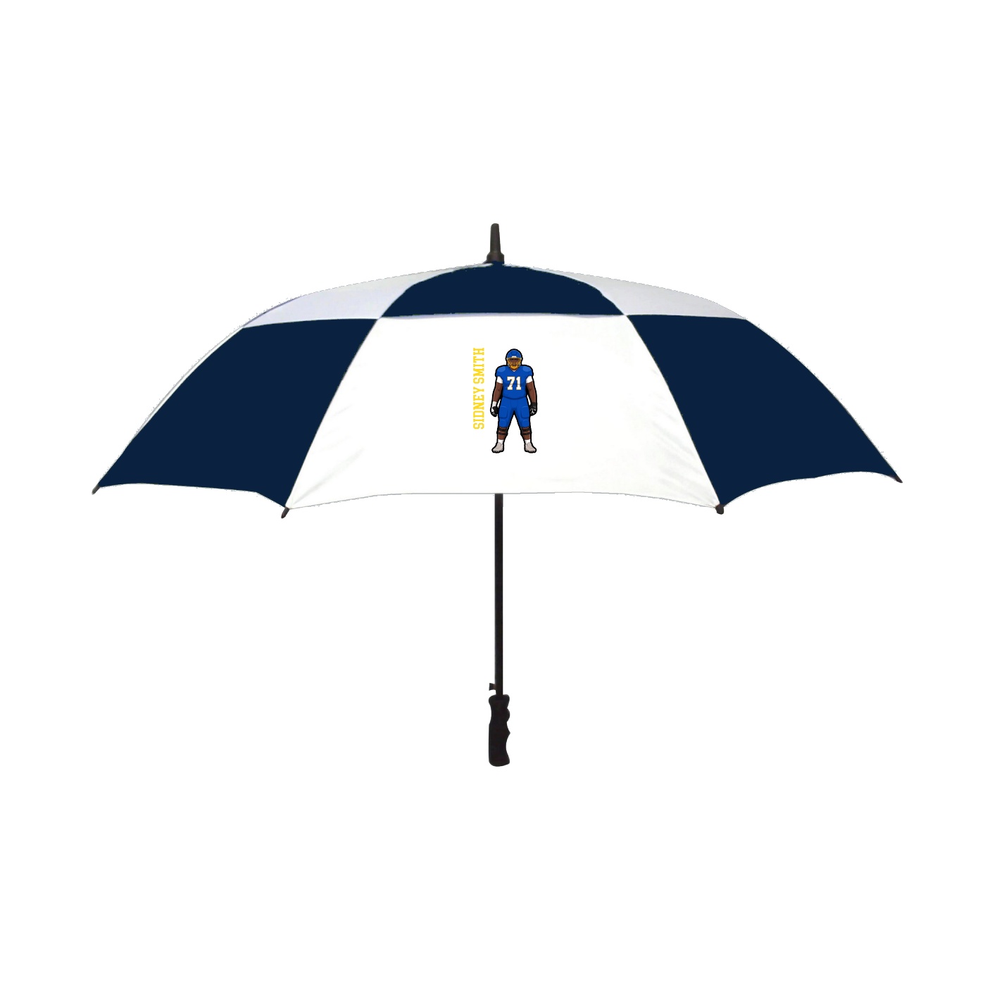 Golf Umbrella — Name Vertical in Navy