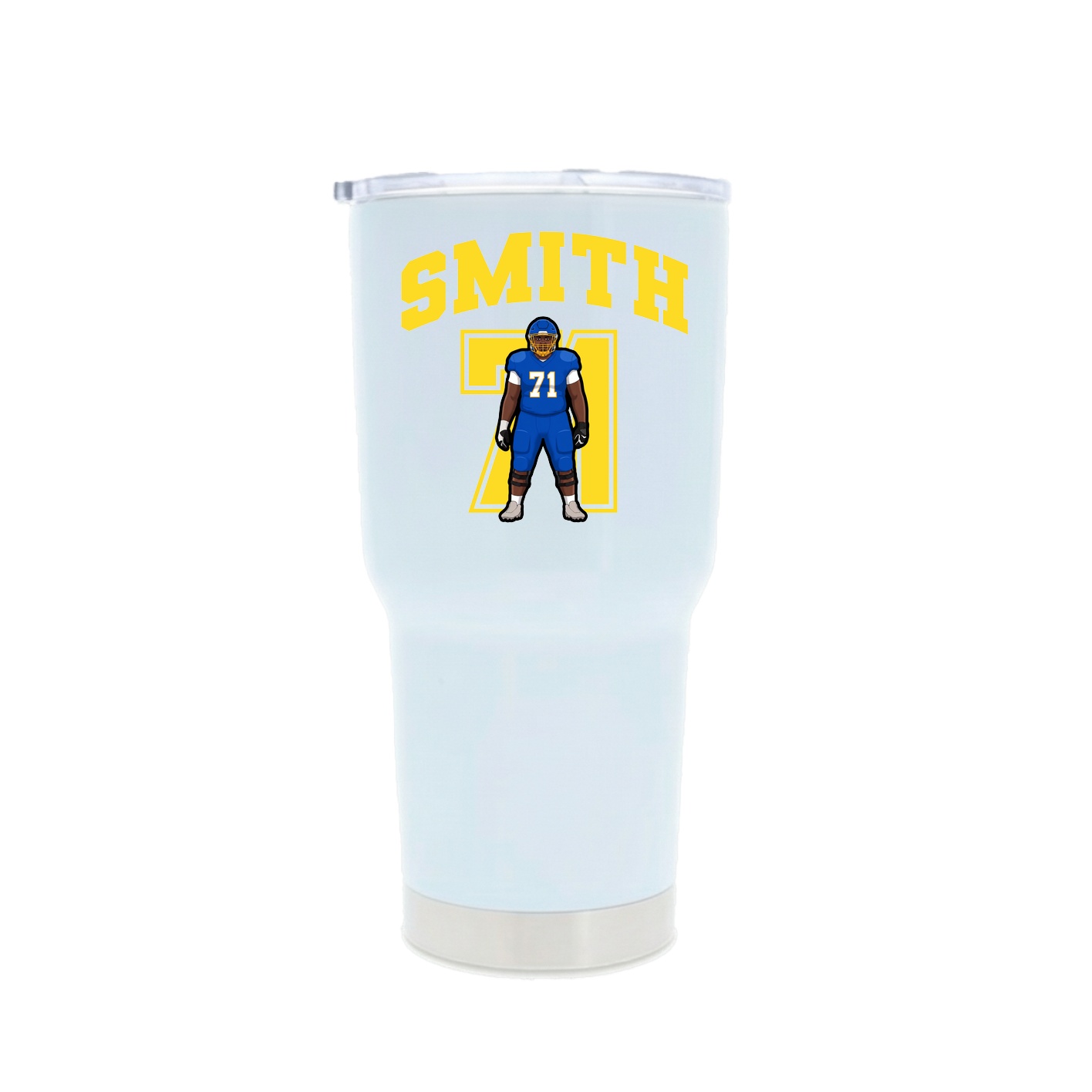 30oz Stainless Steel Tumbler — Number in White