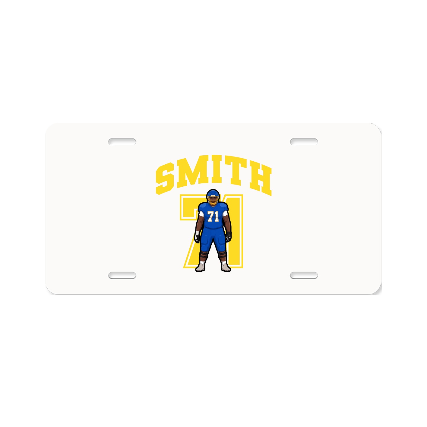 License Plate — Number in Classic