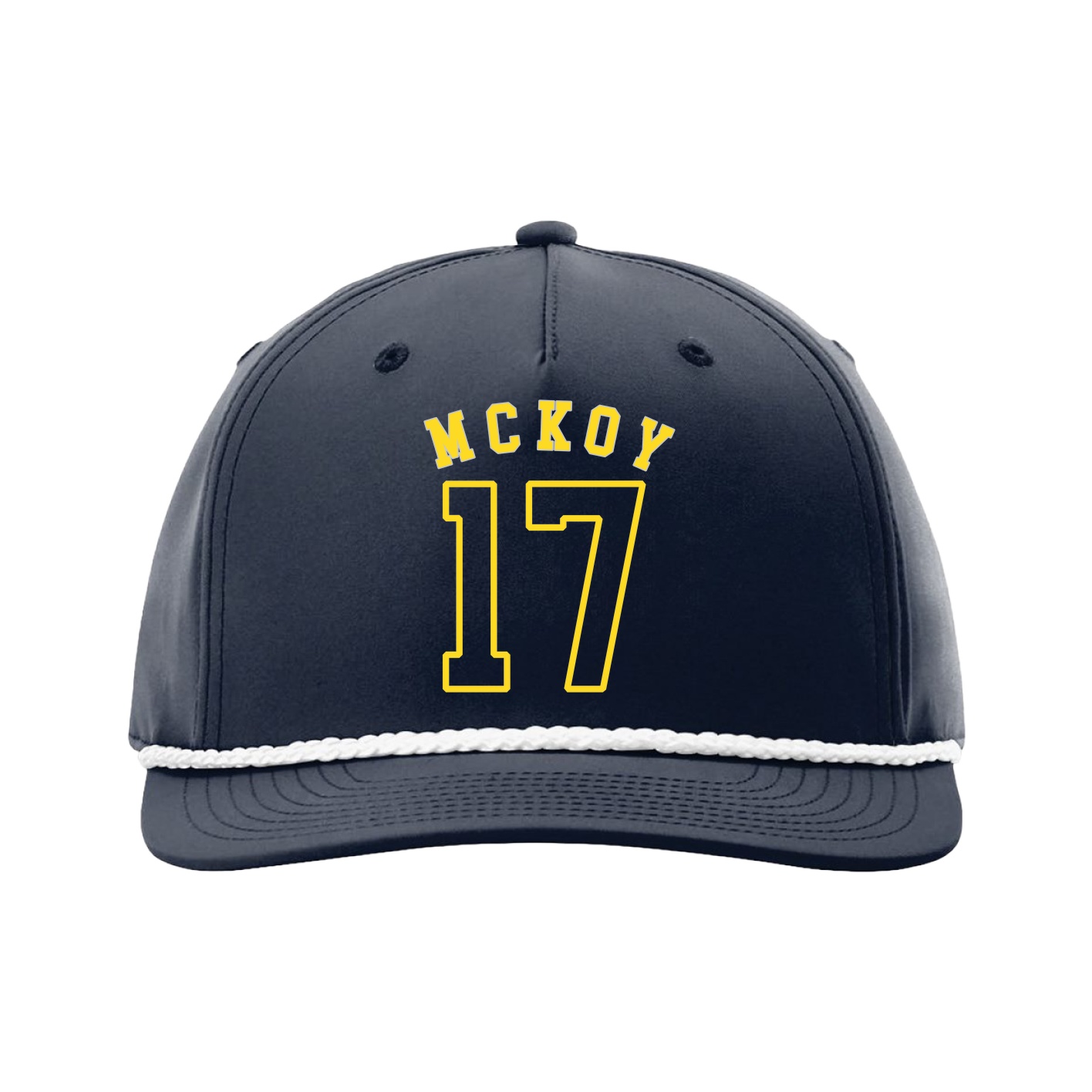 Five-Panel Classic Rope Cap — Shirsey Arch in Navy