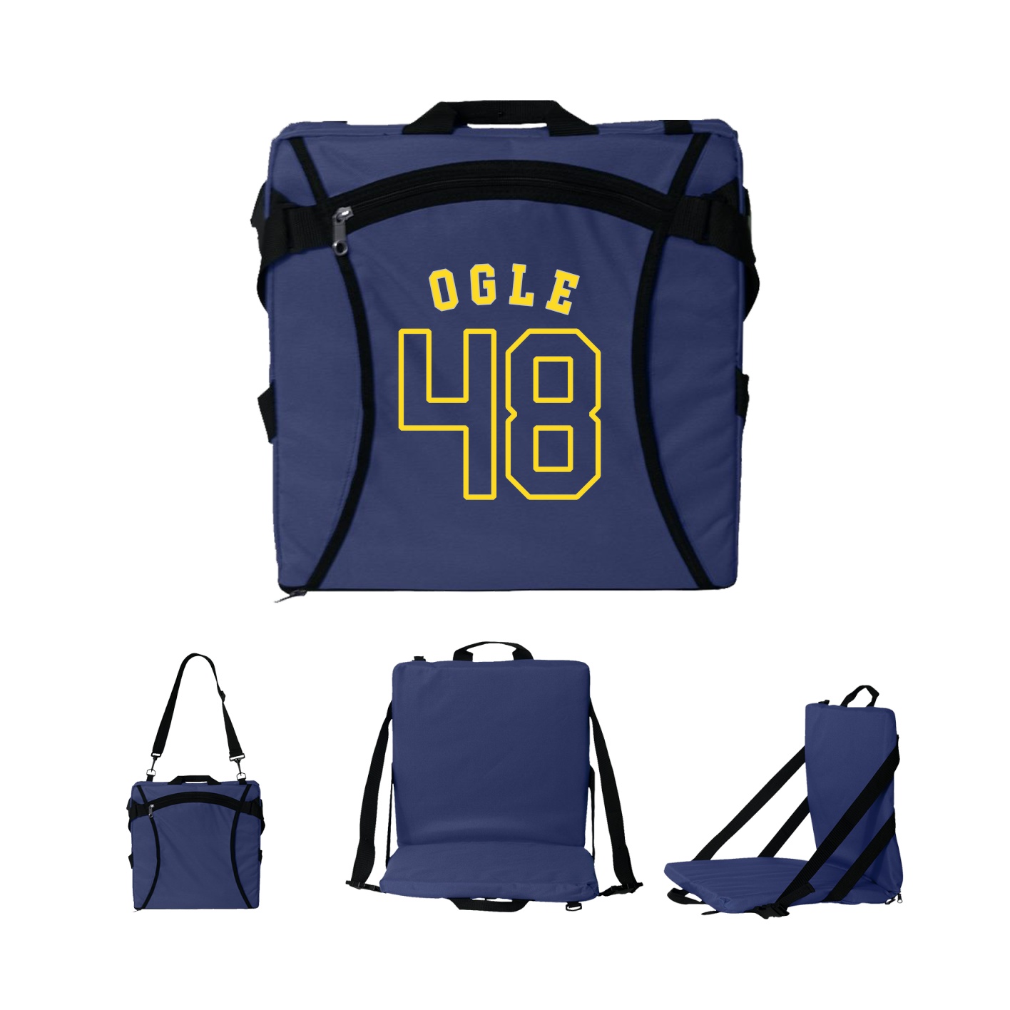 Folding Stadium Seat — Shirsey Arch in Navy
