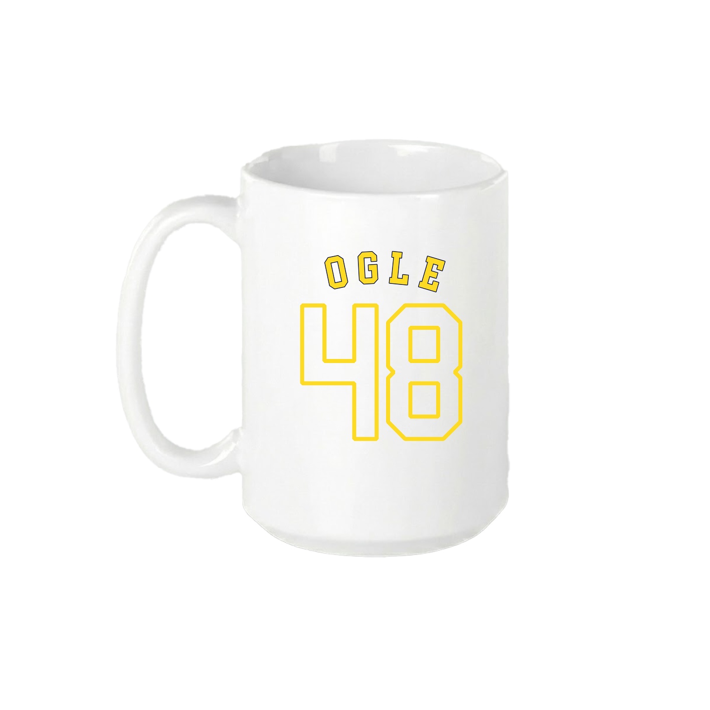 15oz Coffee Mug — Shirsey Arch in White