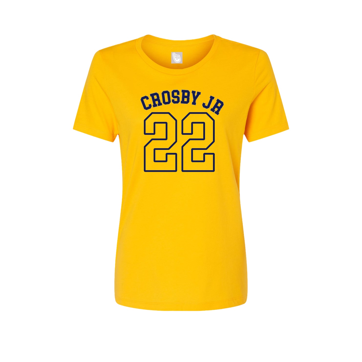 Fitted Women's Tee — Shirsey Arch in Gold