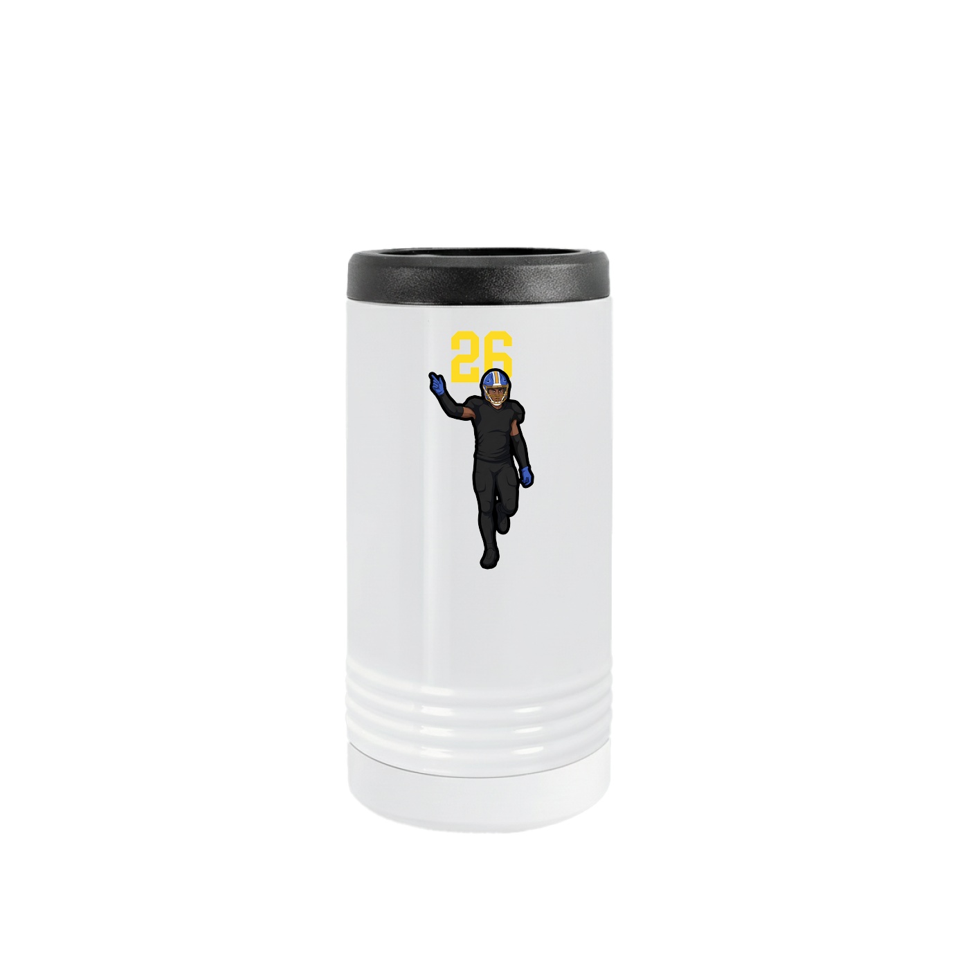 Slim Beverage Holder — Number Top in White