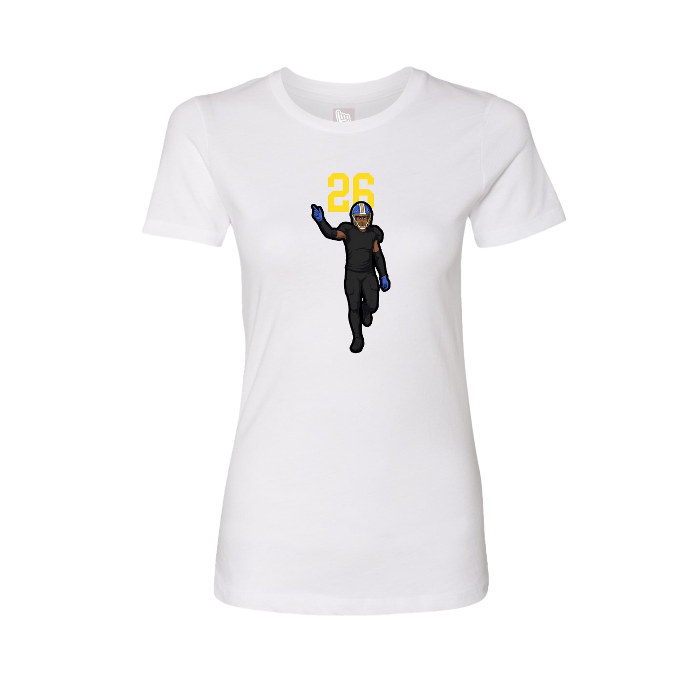 Fitted Women's Tee — Number Top in White