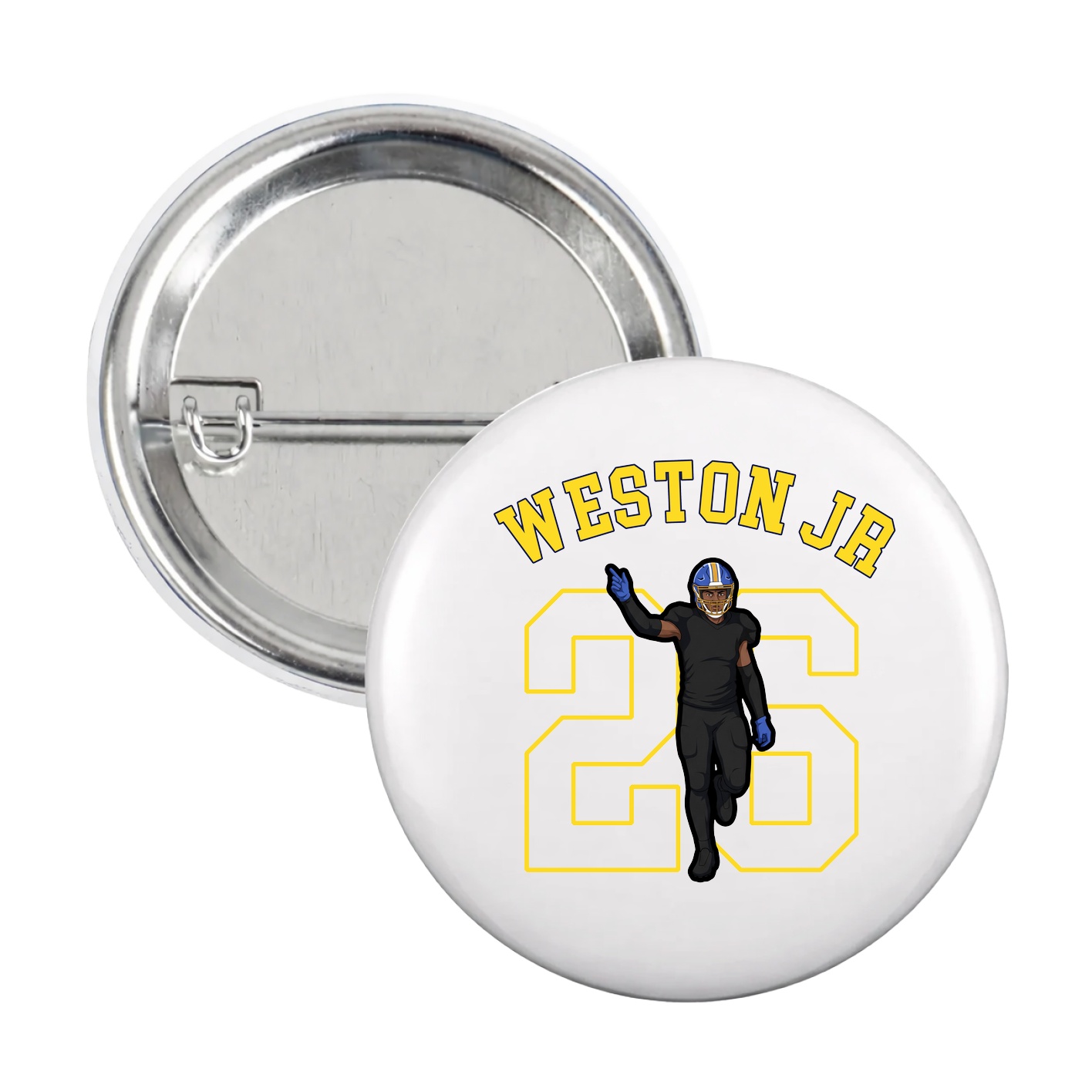 Game Day Button — Shirsey Arch in White