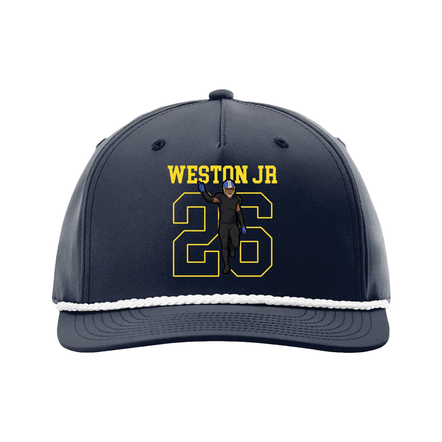 Five-Panel Classic Rope Cap — Shirsey in Navy