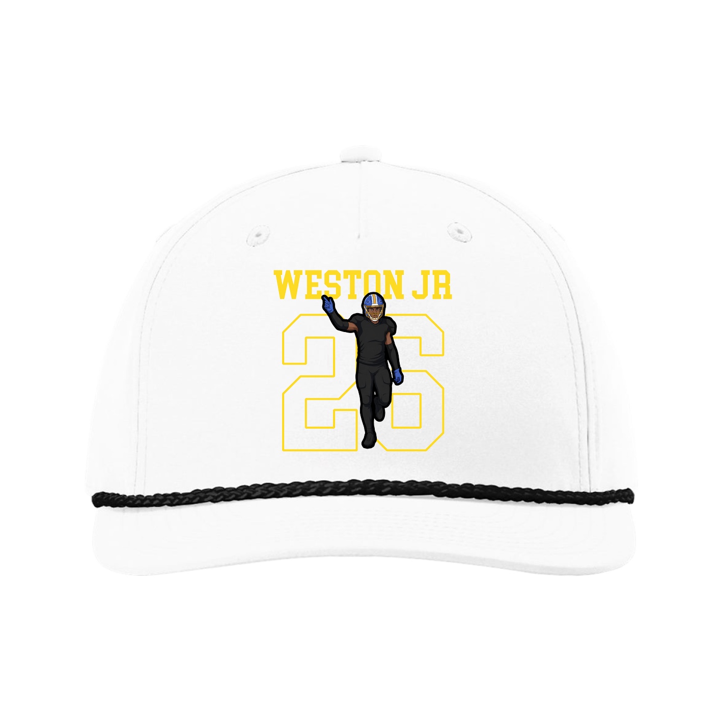Five-Panel Classic Rope Cap — Shirsey in White