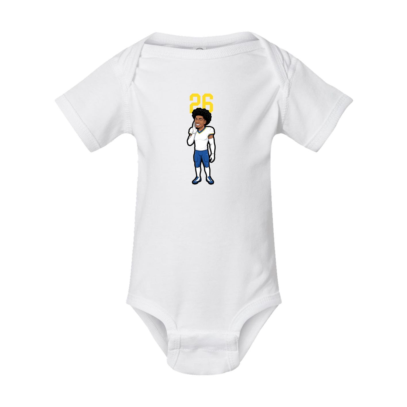 Baby Onesie — Number Top in White