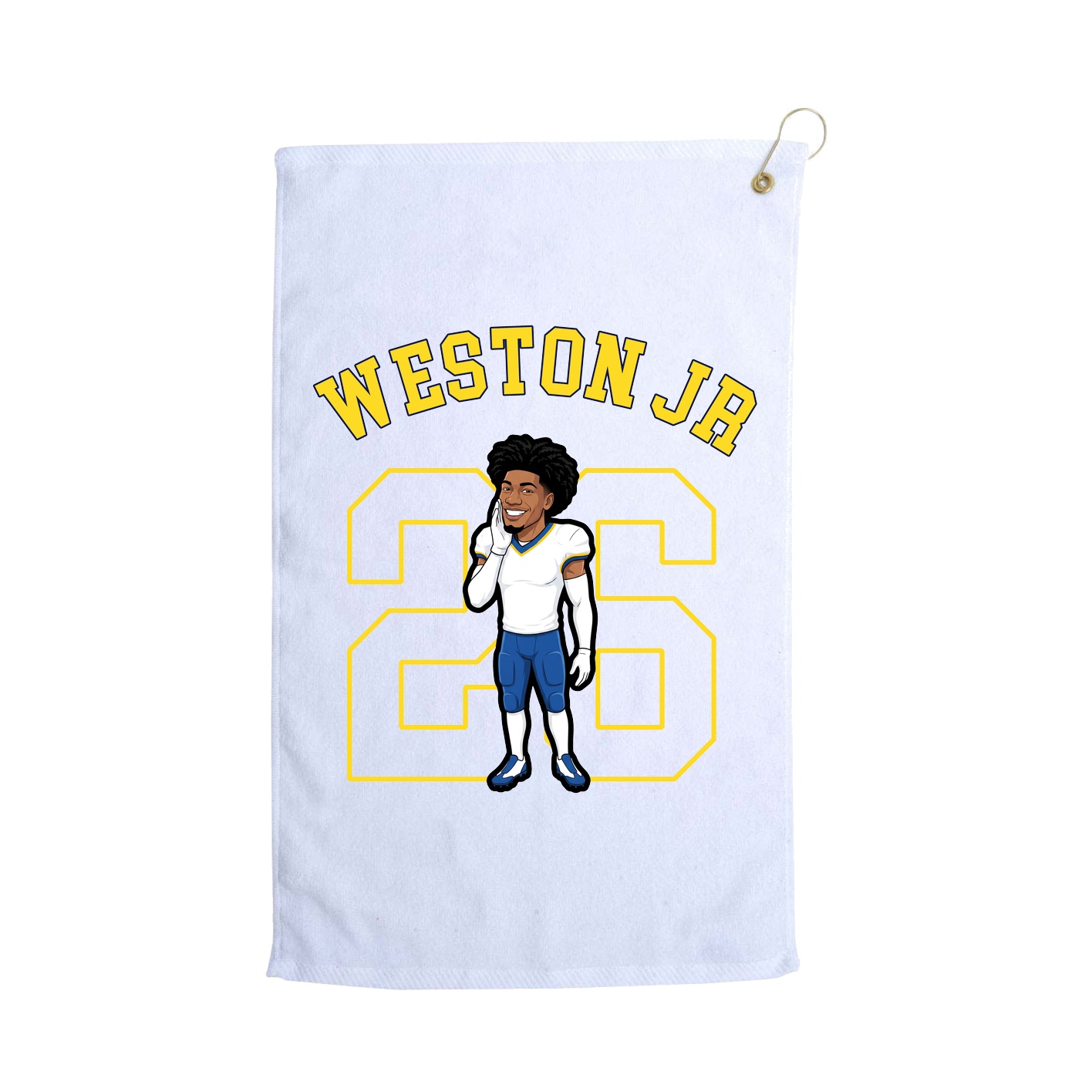 Golf Towel — Shirsey Arch in White