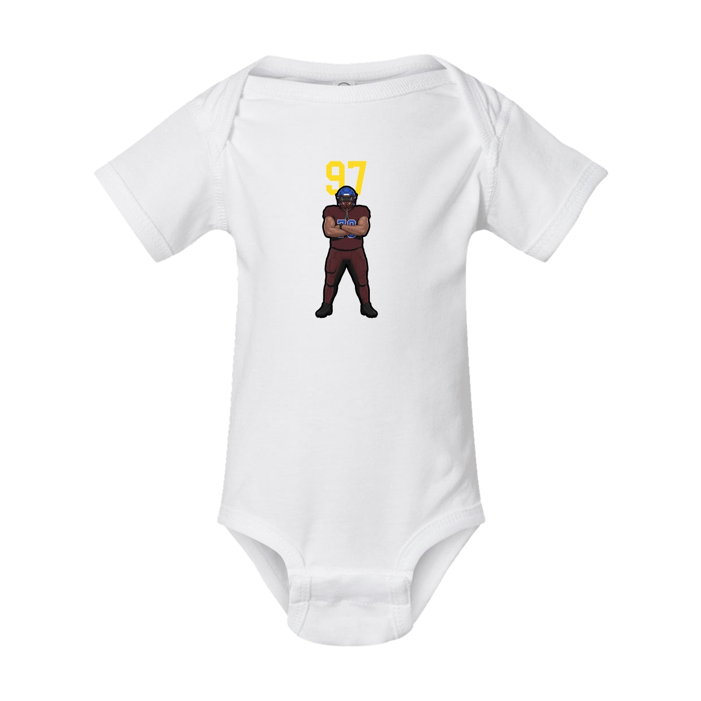 Baby Onesie — Number Top in White