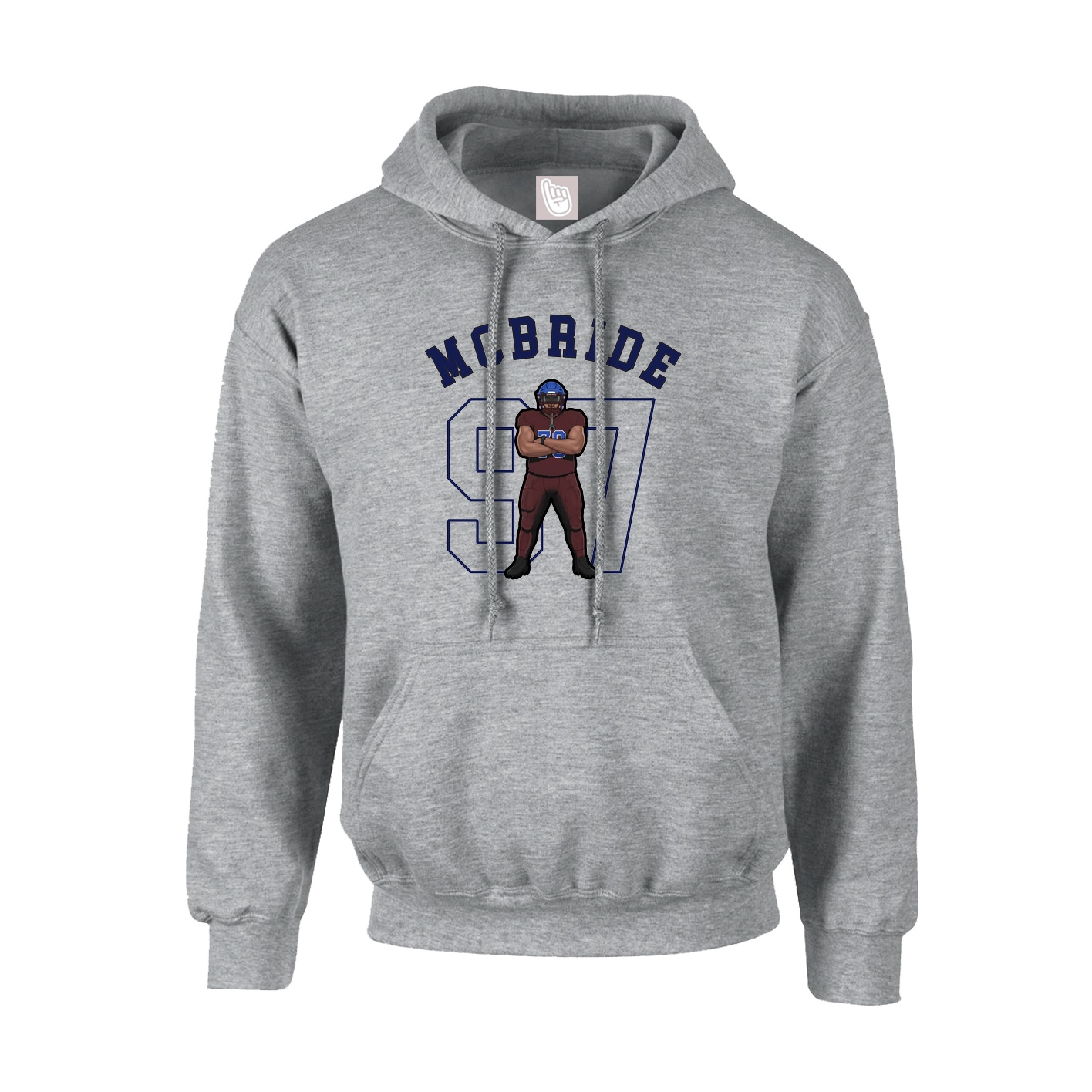 Youth Hoodie — Shirsey Arch in Grey
