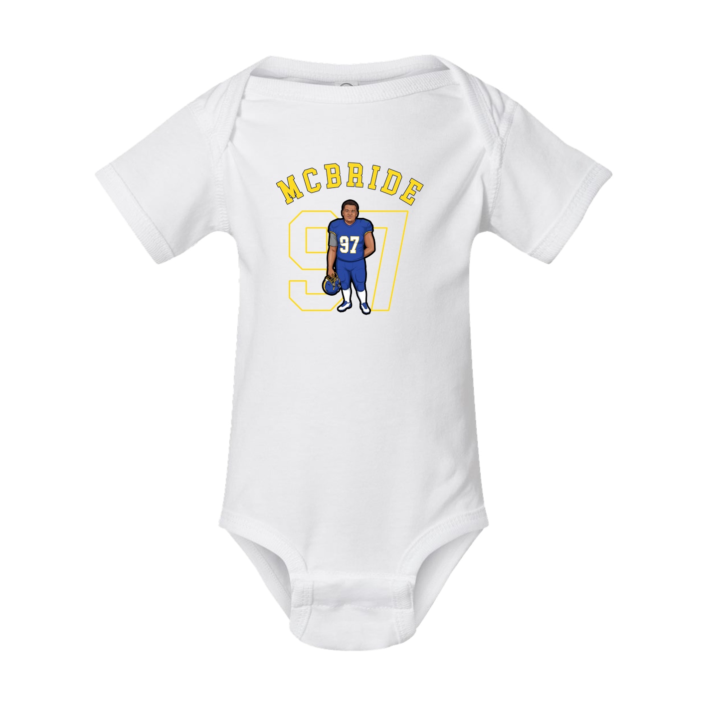 Baby Onesie — Shirsey Arch in White