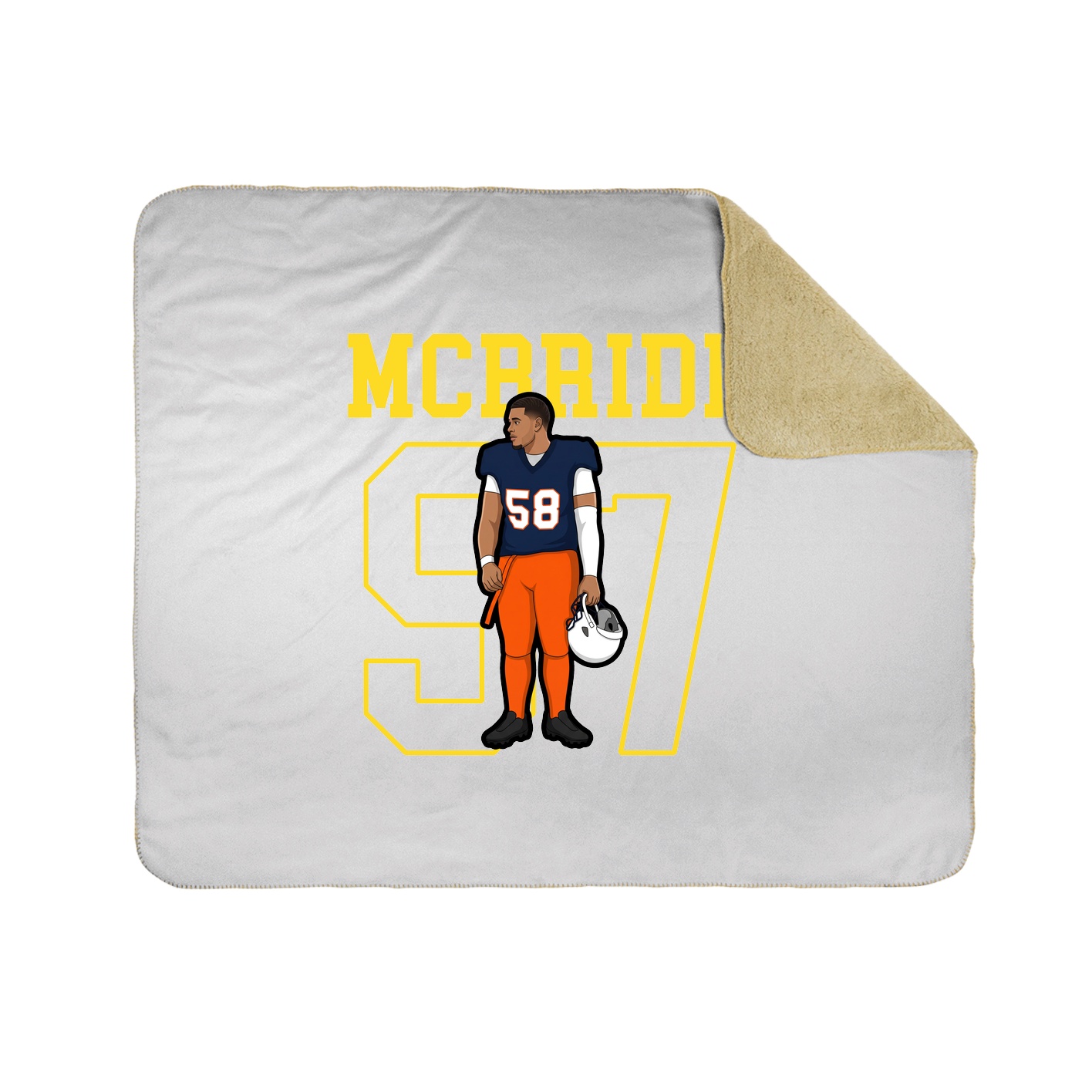 Throw Blanket — Shirsey in White