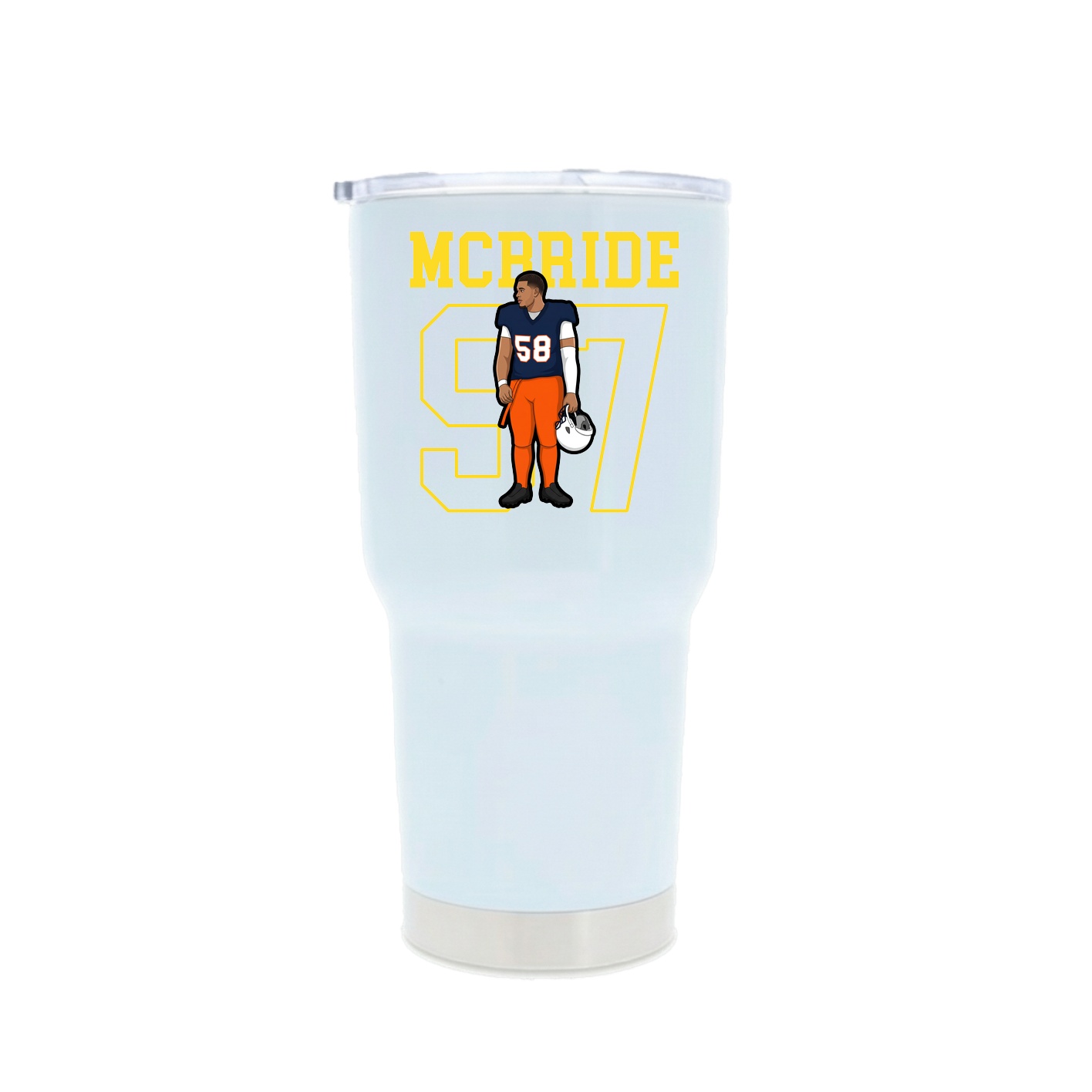 30oz Stainless Steel Tumbler — Shirsey in White